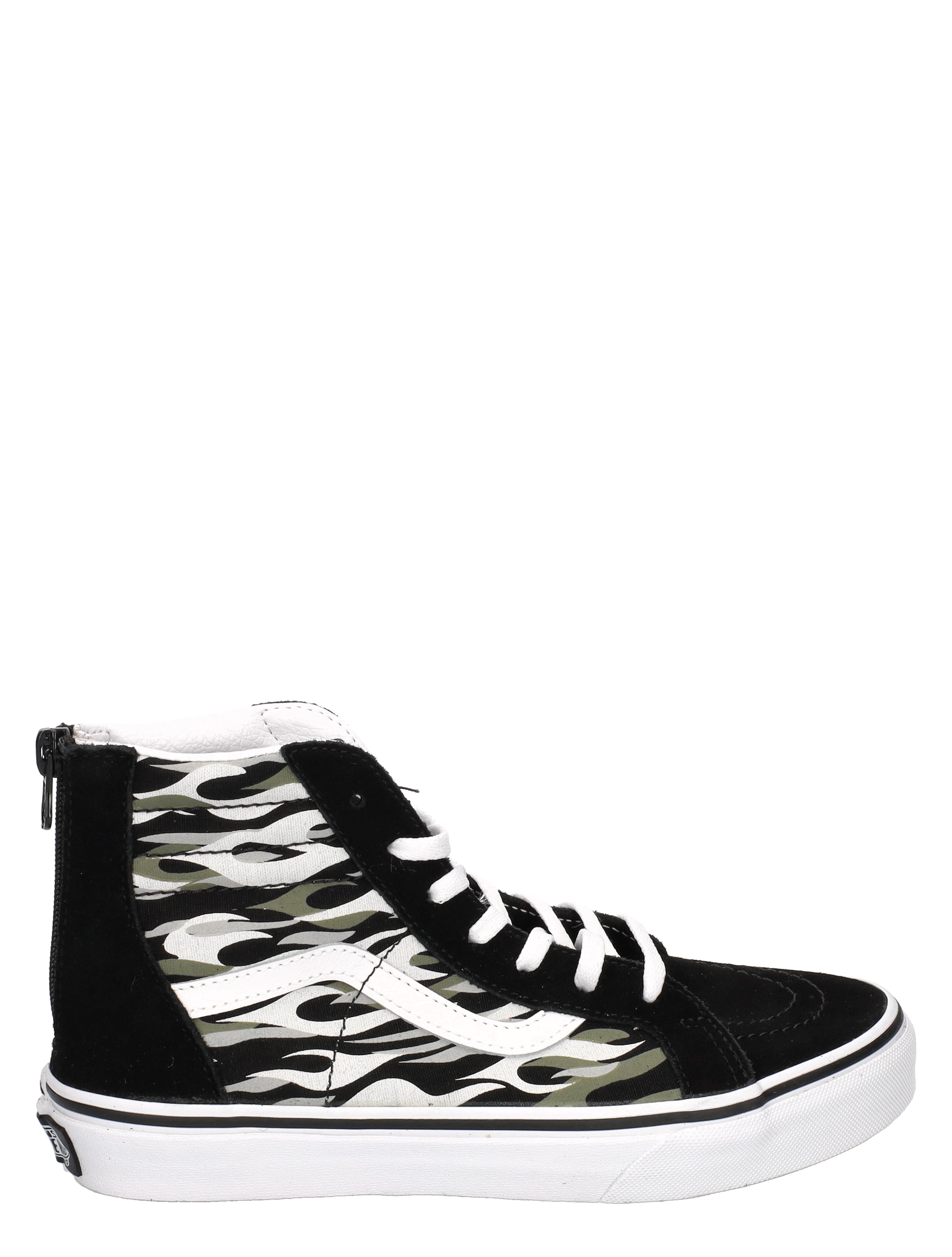 SK8 Hi Zip Flame Camo Black