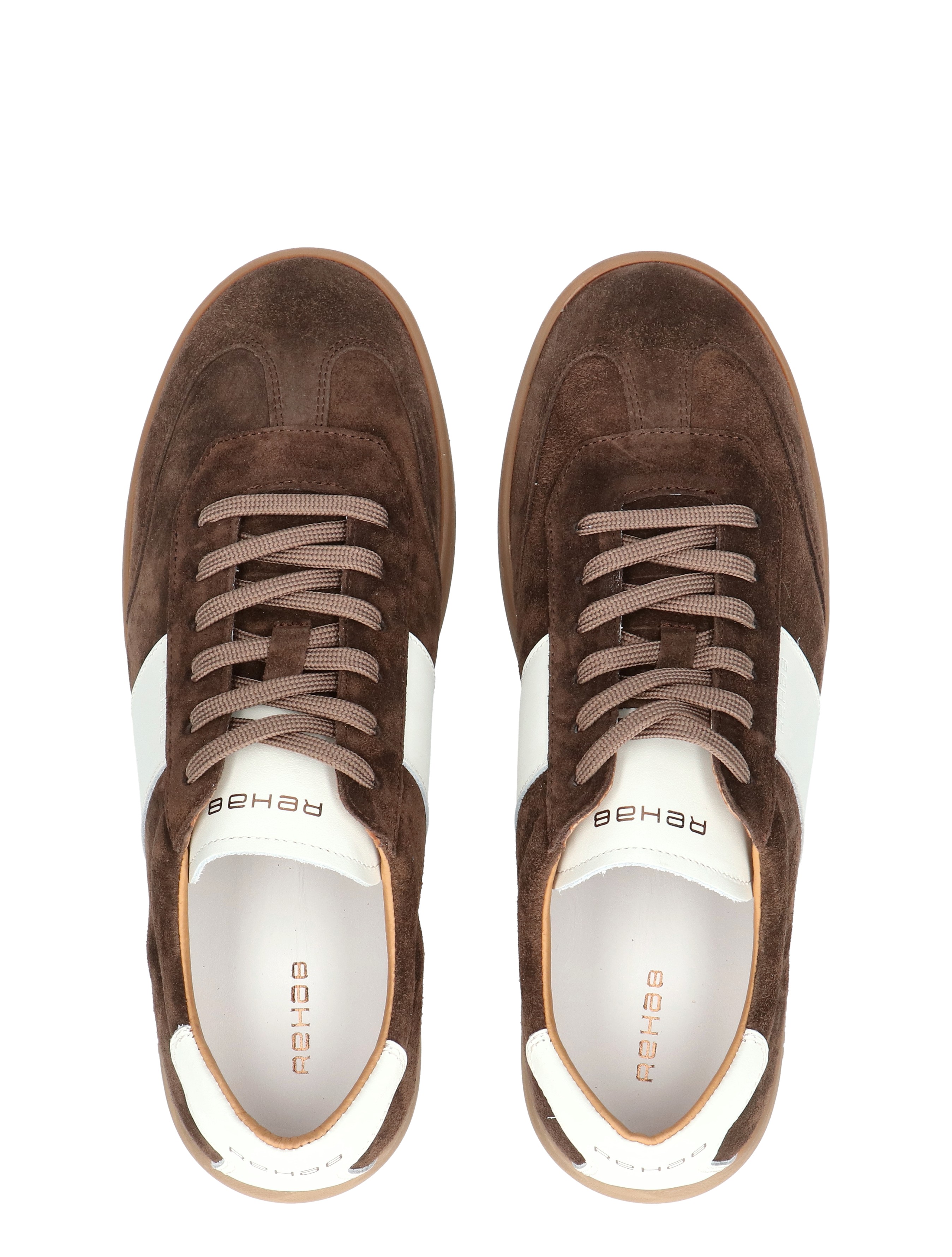 Rehab Footwear - Zack Suede Leathe 2512633103 4800 Dk Brown - Heren - Veterschoenen - Casual Veterschoenen - 50805_22_8