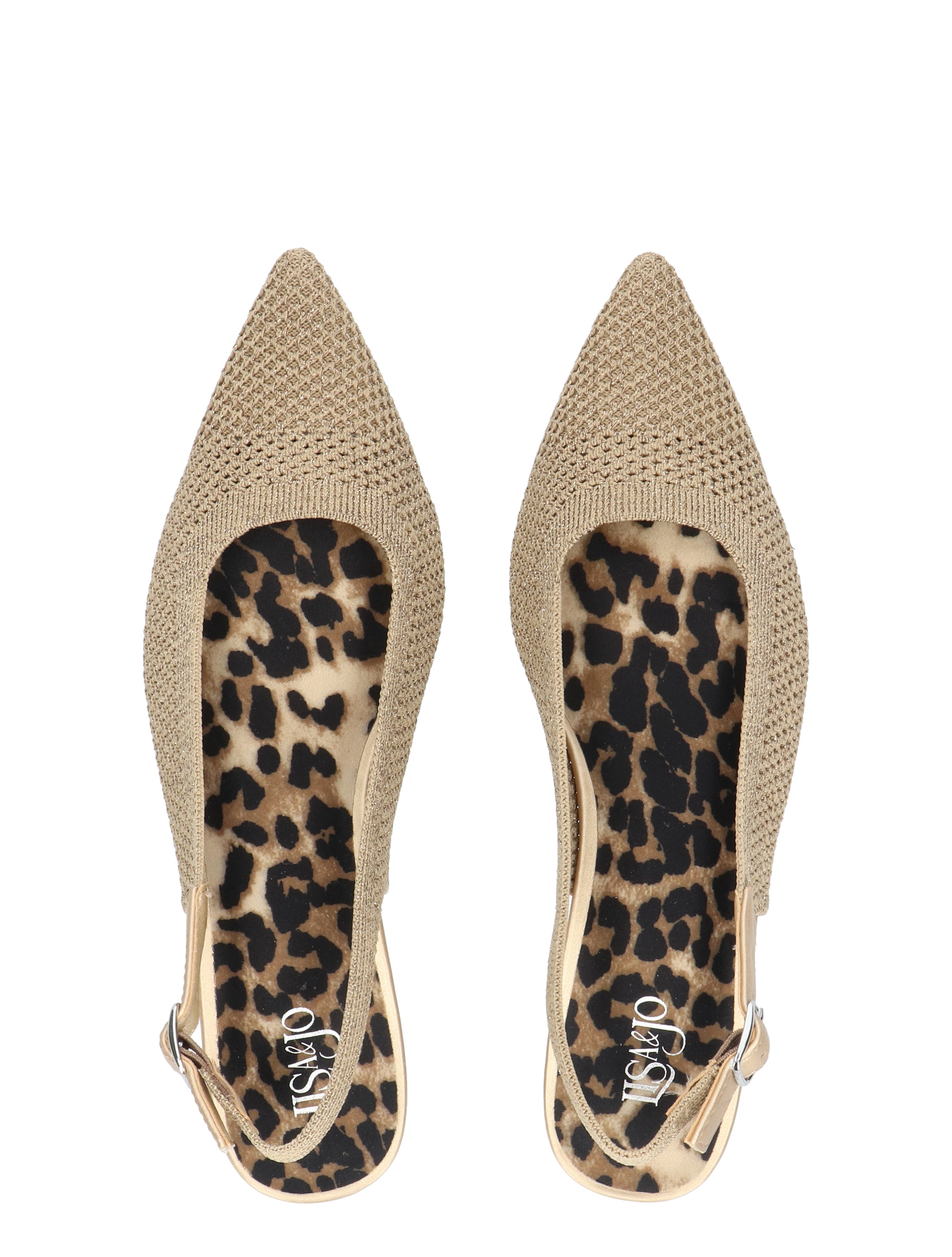 Lisa & Jo - Zuza Gold Silver Knitt - Dames - Pumps - 50871_53_7