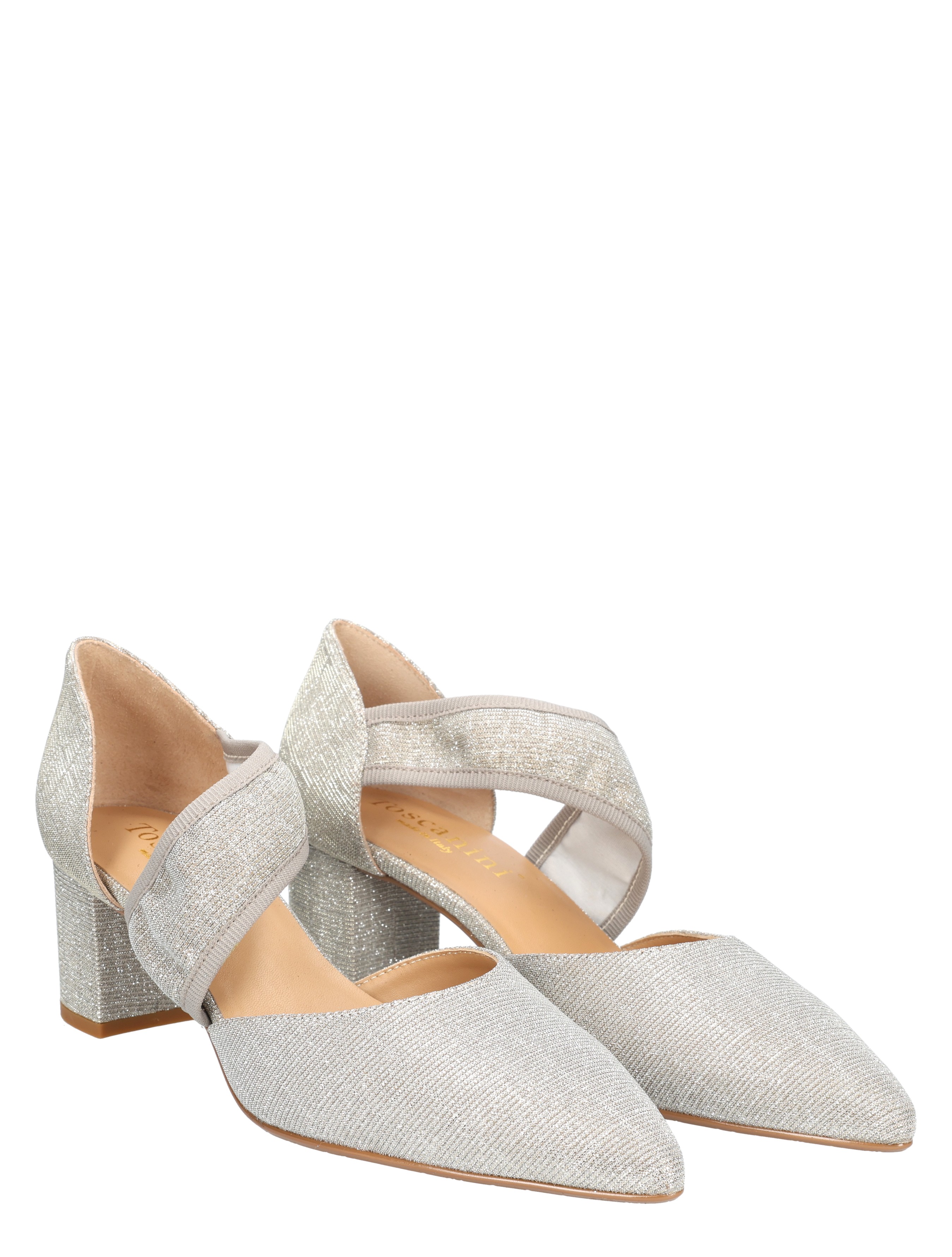 Toscanini - 20E030 Gold Leather Lurex - Dames - Pumps - 49178_53_5