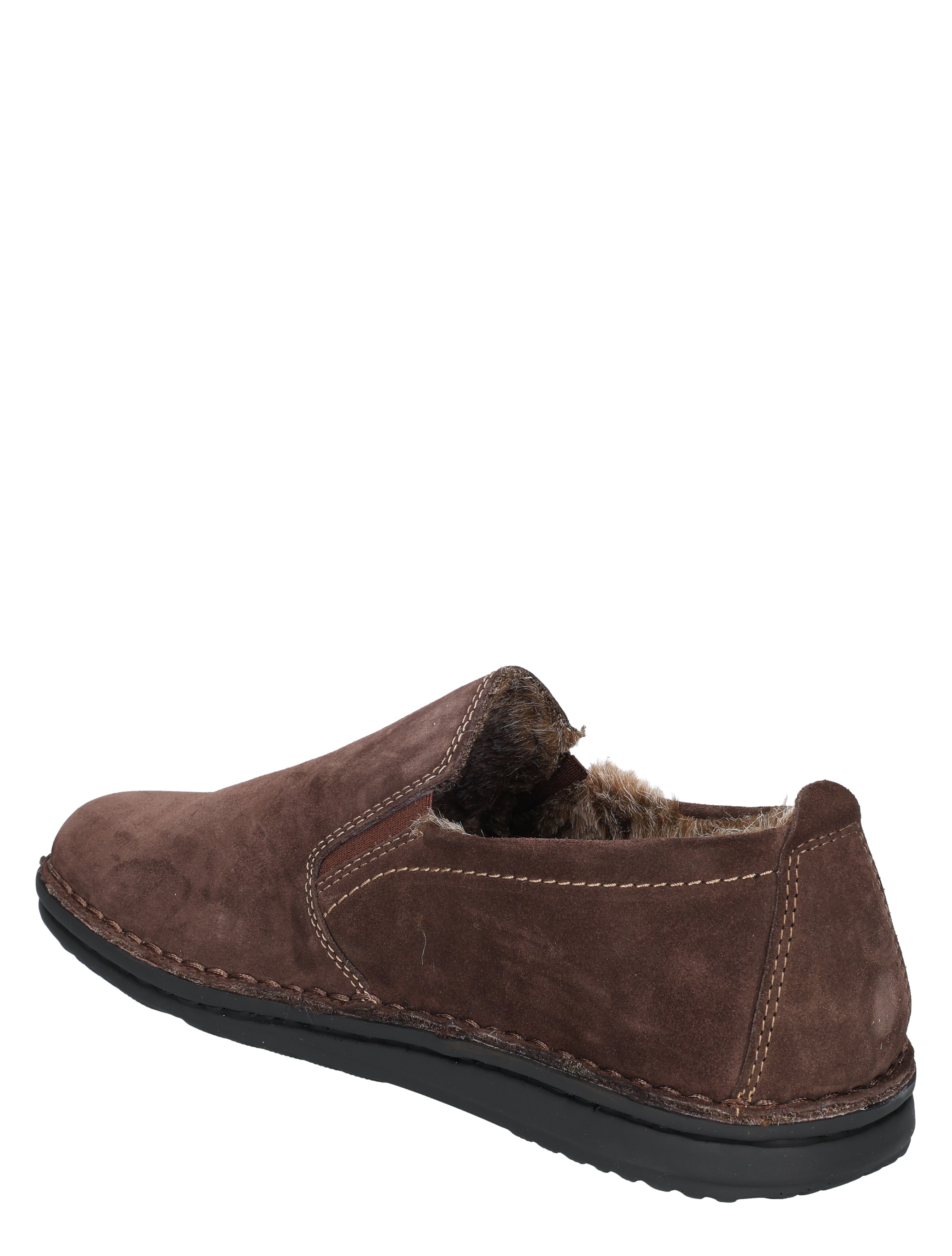slipper, slipper men, brown suede, fur lining, moccasin style