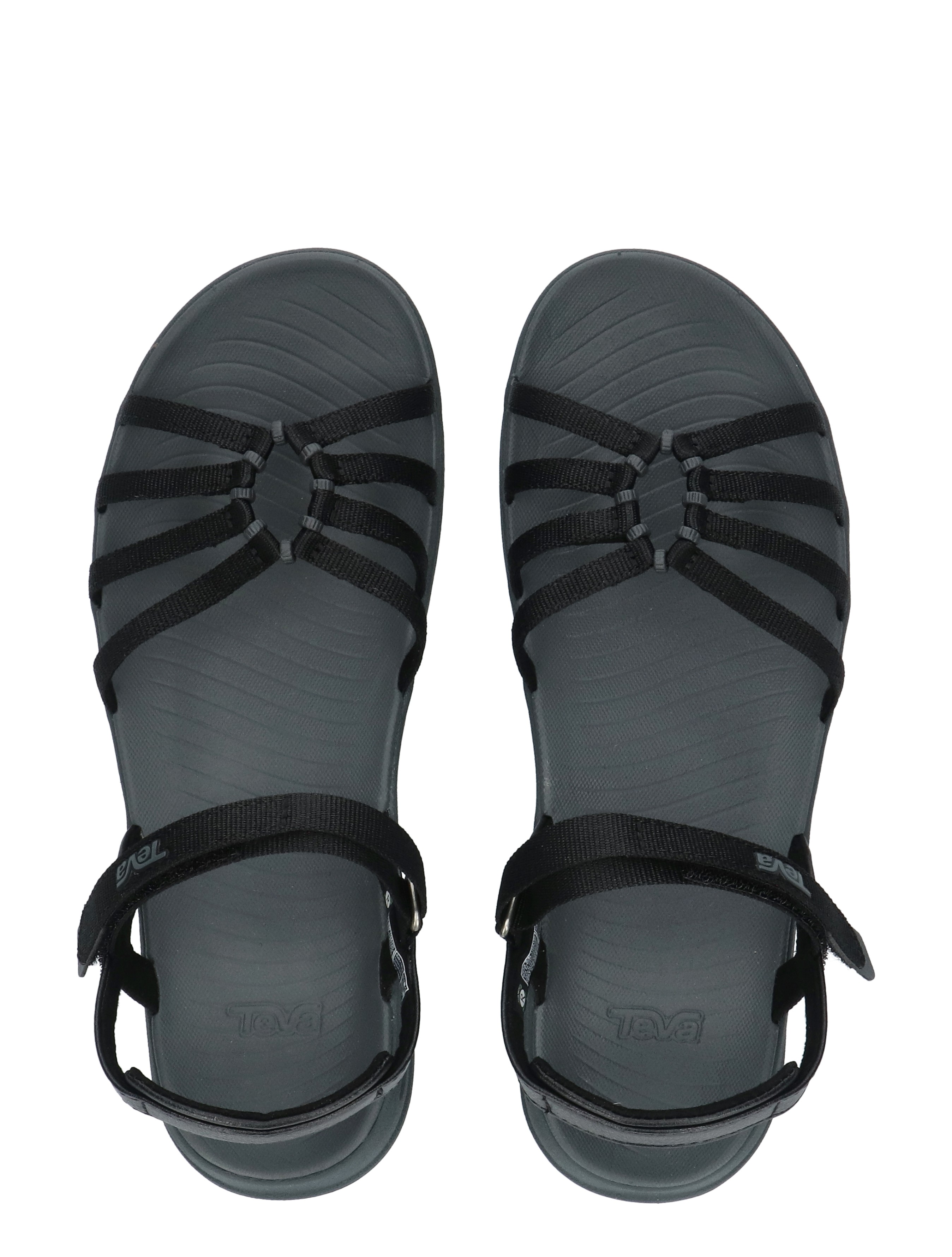 sandalen, bandjes, grijs, slipvaste, sandalen met enkelband