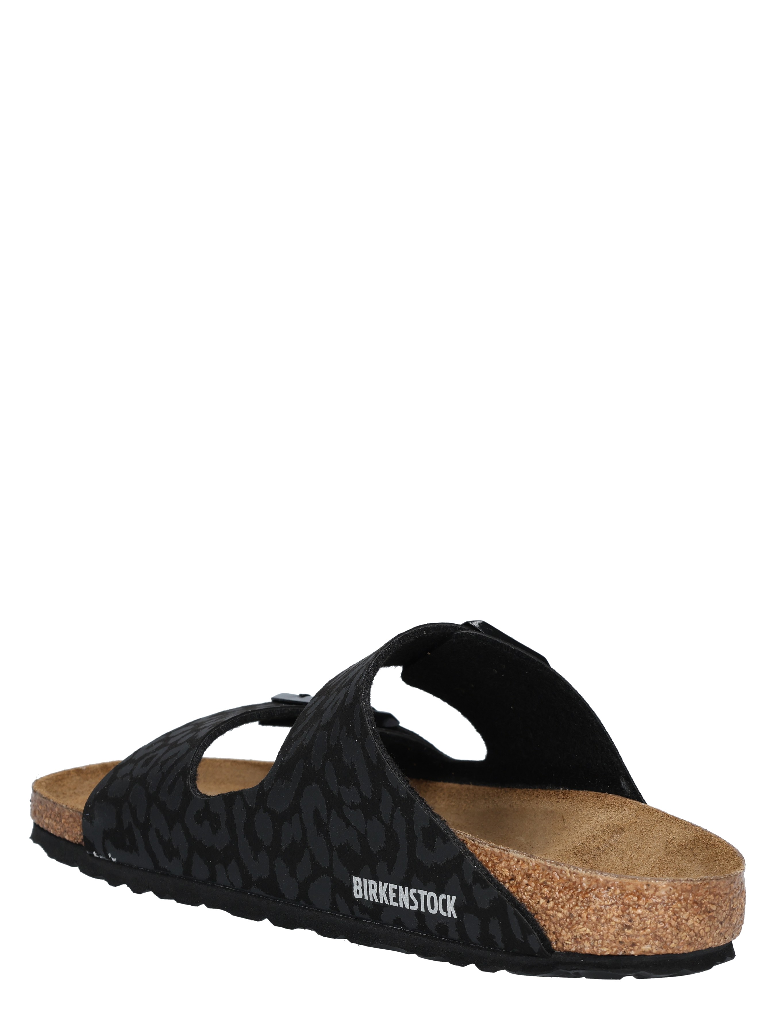 Birkenstock - Arizona Women Leopard Print Black Narrow - Dames - Meisjes - Muiltjes - Muiltjes - 48104_11_5
