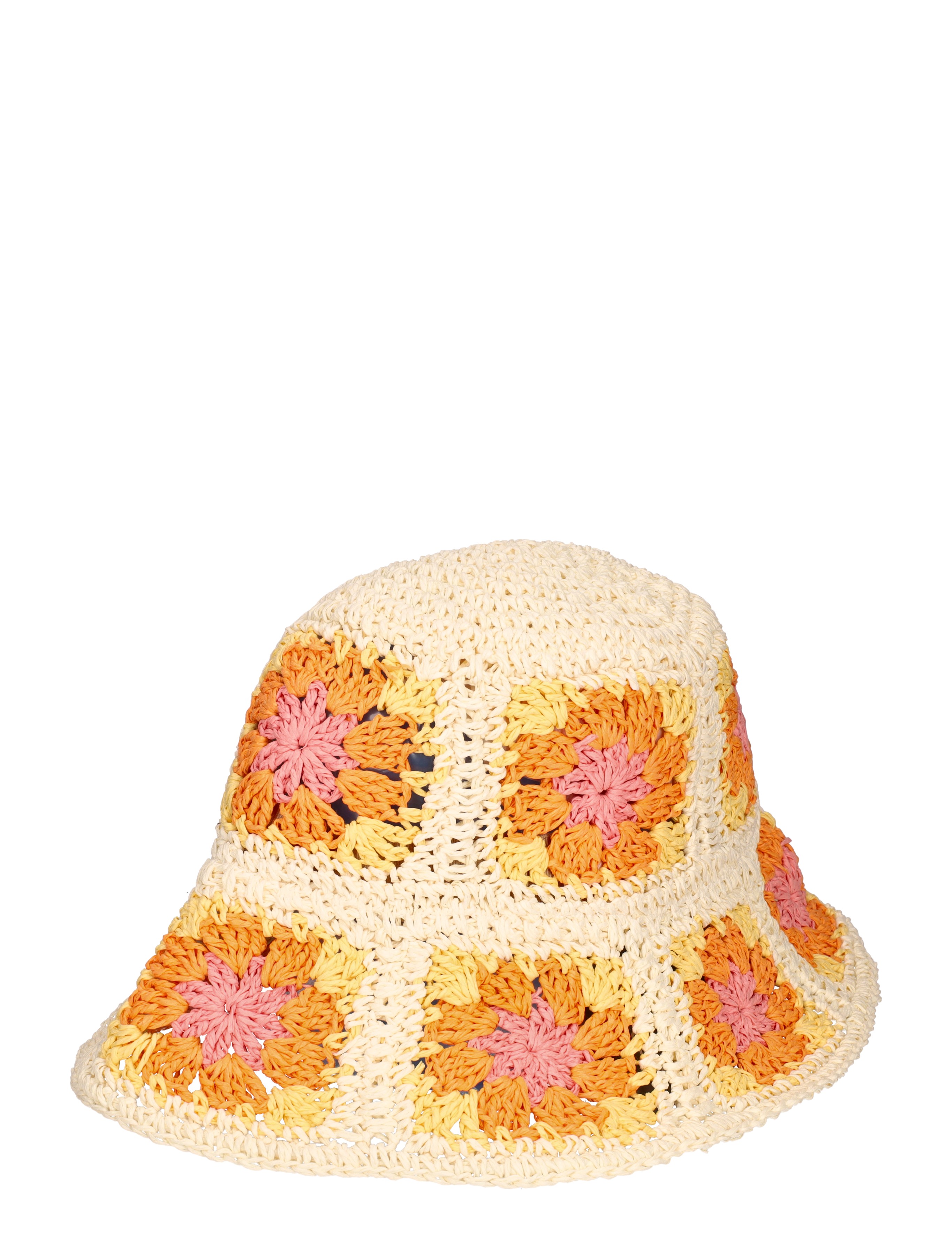 Kids Candy Flower Hat Beige Yellow