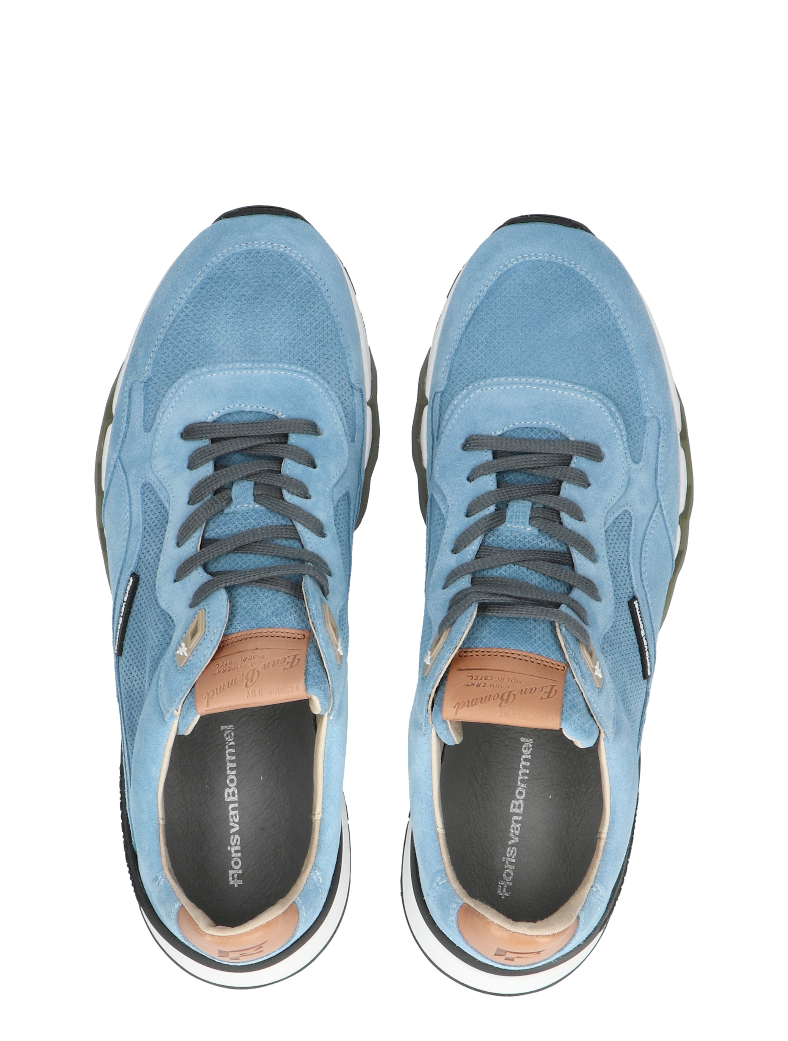 Floris van Bommel - De Zager 02.24 Light Blue G+Wijdte - Heren - Lage Sneakers - Sneakers - 42040_33_7