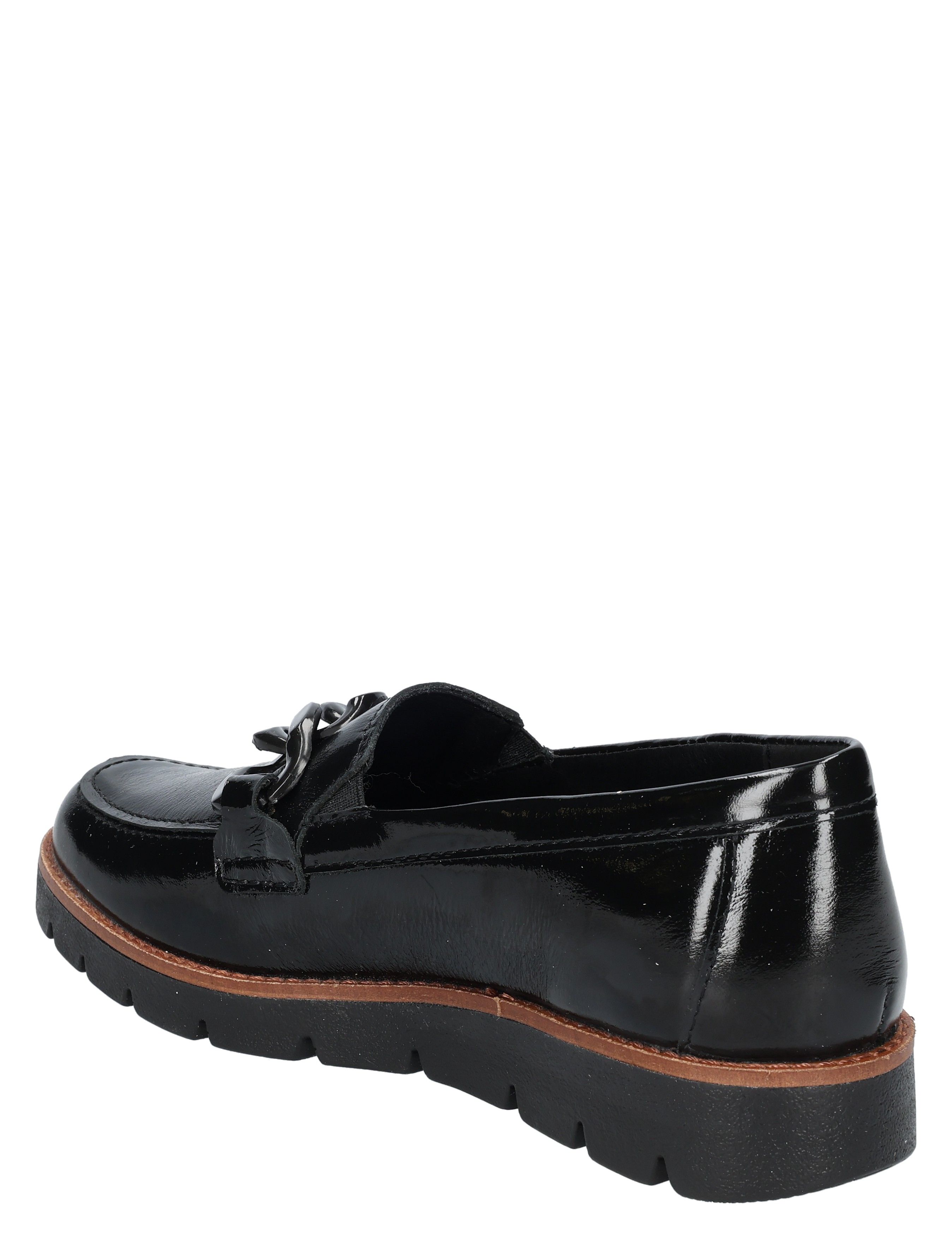 lijfje?, loafers, lakszwarte mocassin, glanzend leer, basiszool met groeven