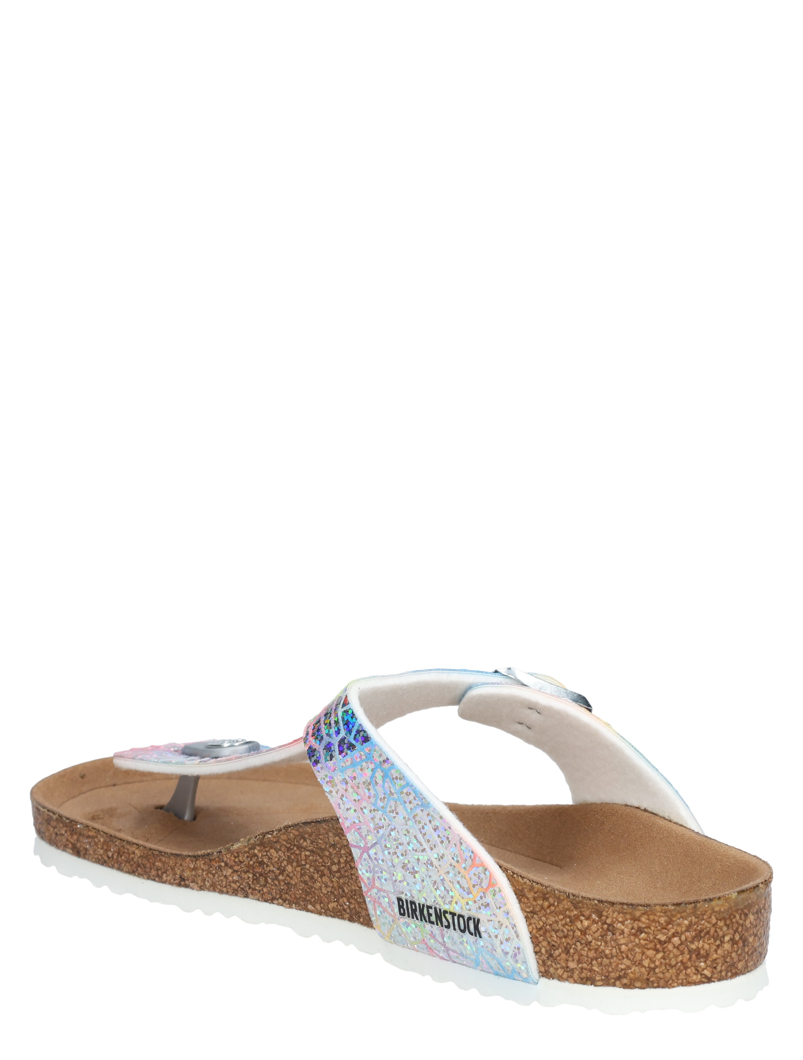 Birkenstock - Gizeh Kids Flasy Silver Birko-Flor Narrow - Meisjes - Sandalen - 49612_54_4