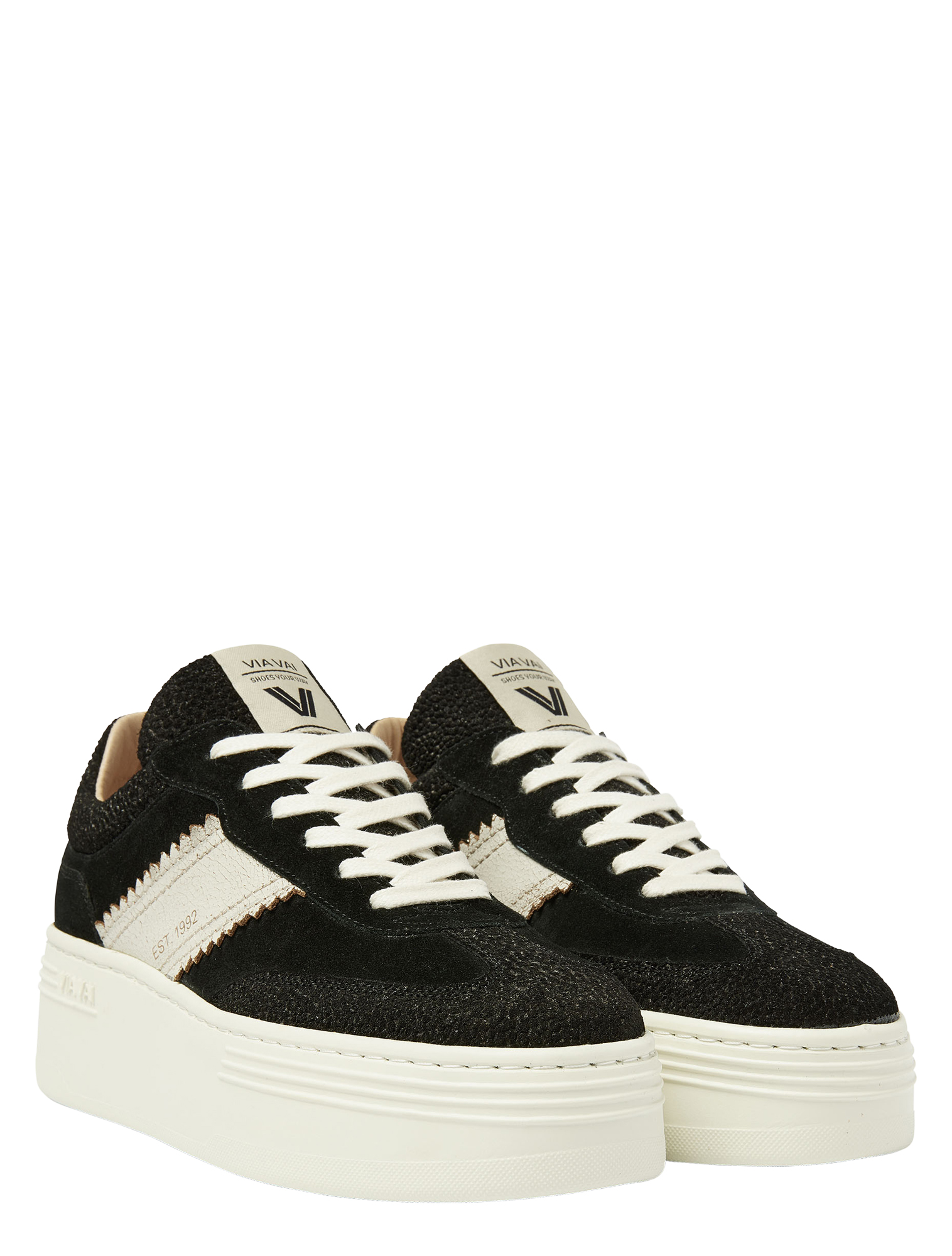 VIA VAI - 62157 Isa Romi 01-900 Black - Sneakers - Dames - Lage Sneakers - 47798_11_3