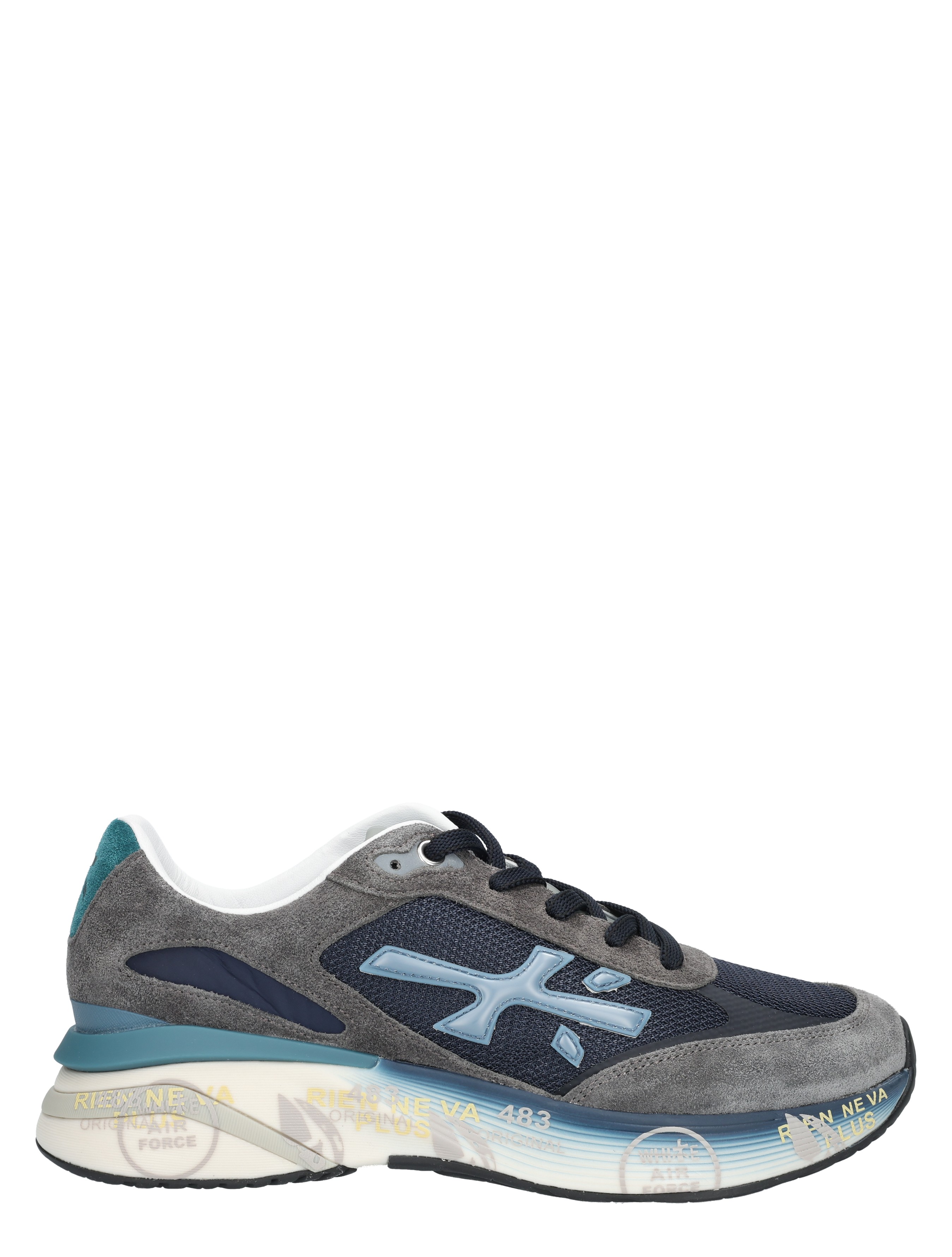 Premiata - Moerun Men 7772 Blue Grey - Heren - Lage Sneakers - Sneakers - 48846_39_1