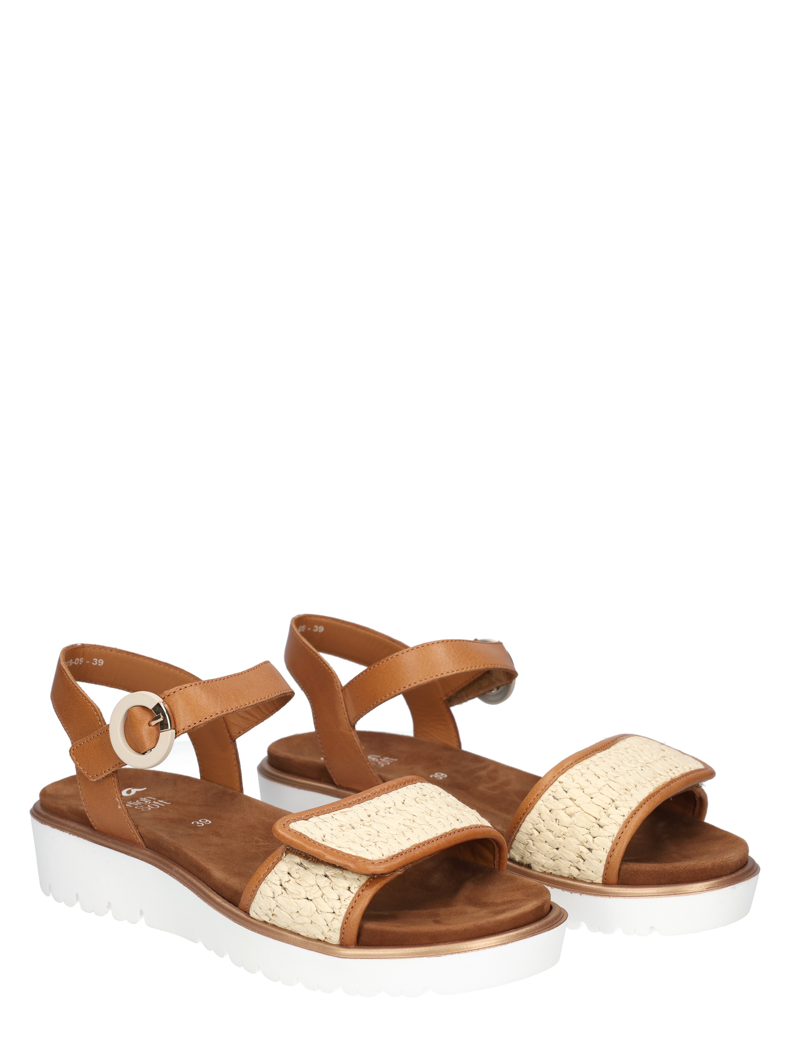 Ara - Bilbao 12-33519-09 09 Cognac Natural G-Wijdte - Dames - Sandalen - 50428_02_5