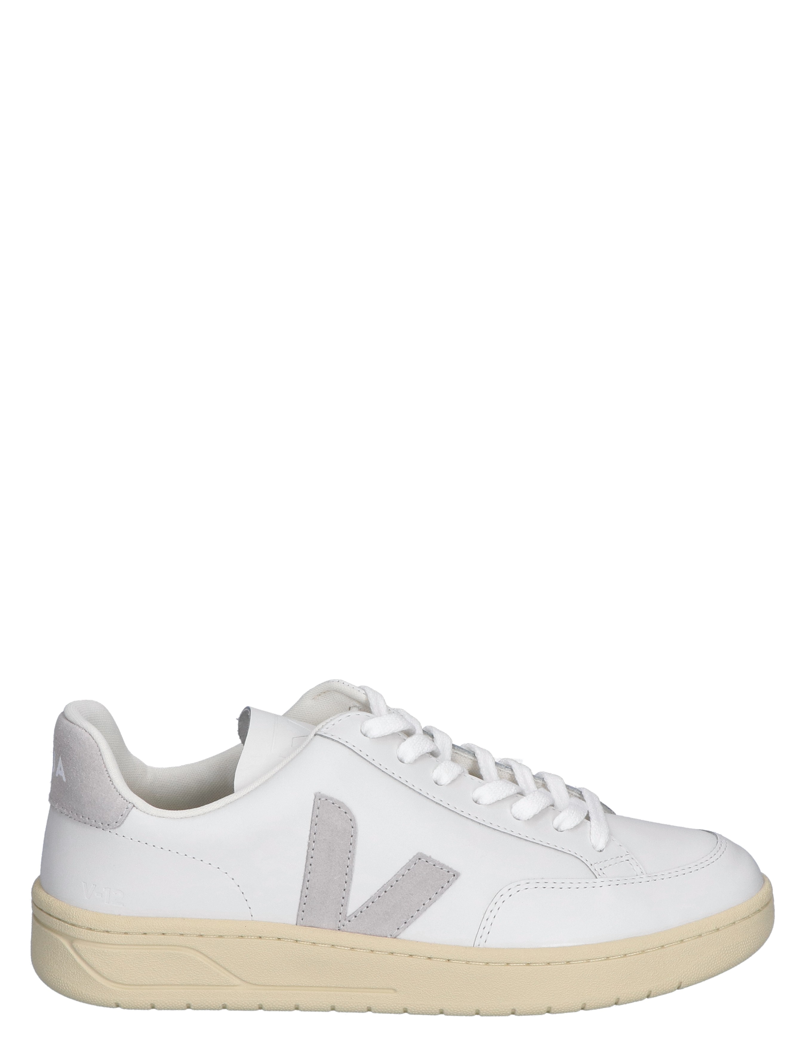 V-12 Men Leather White Grey