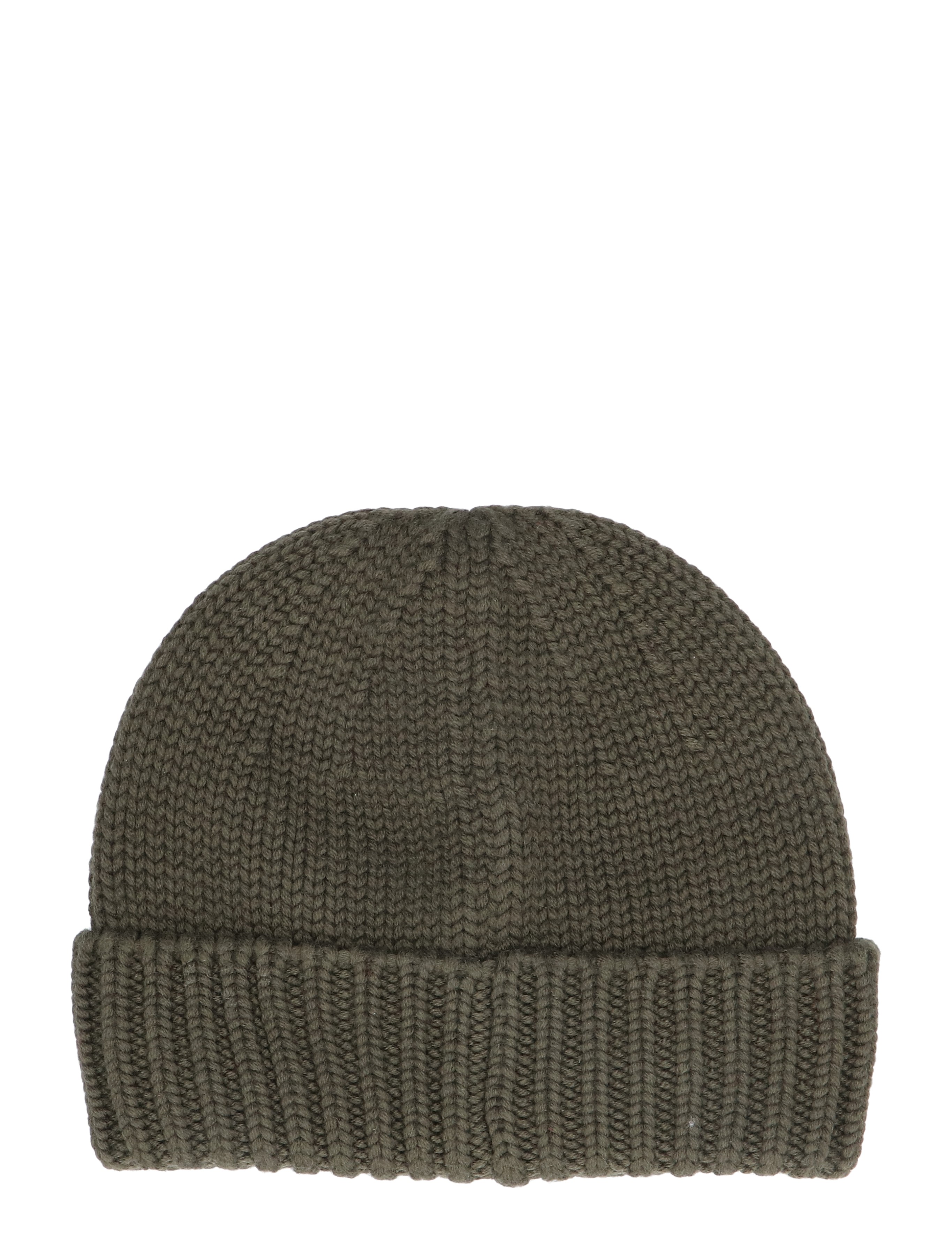 Woolrich - Wool Logo Beanie 614 Dark Green - Heren - Mutsen - 48315_66_2