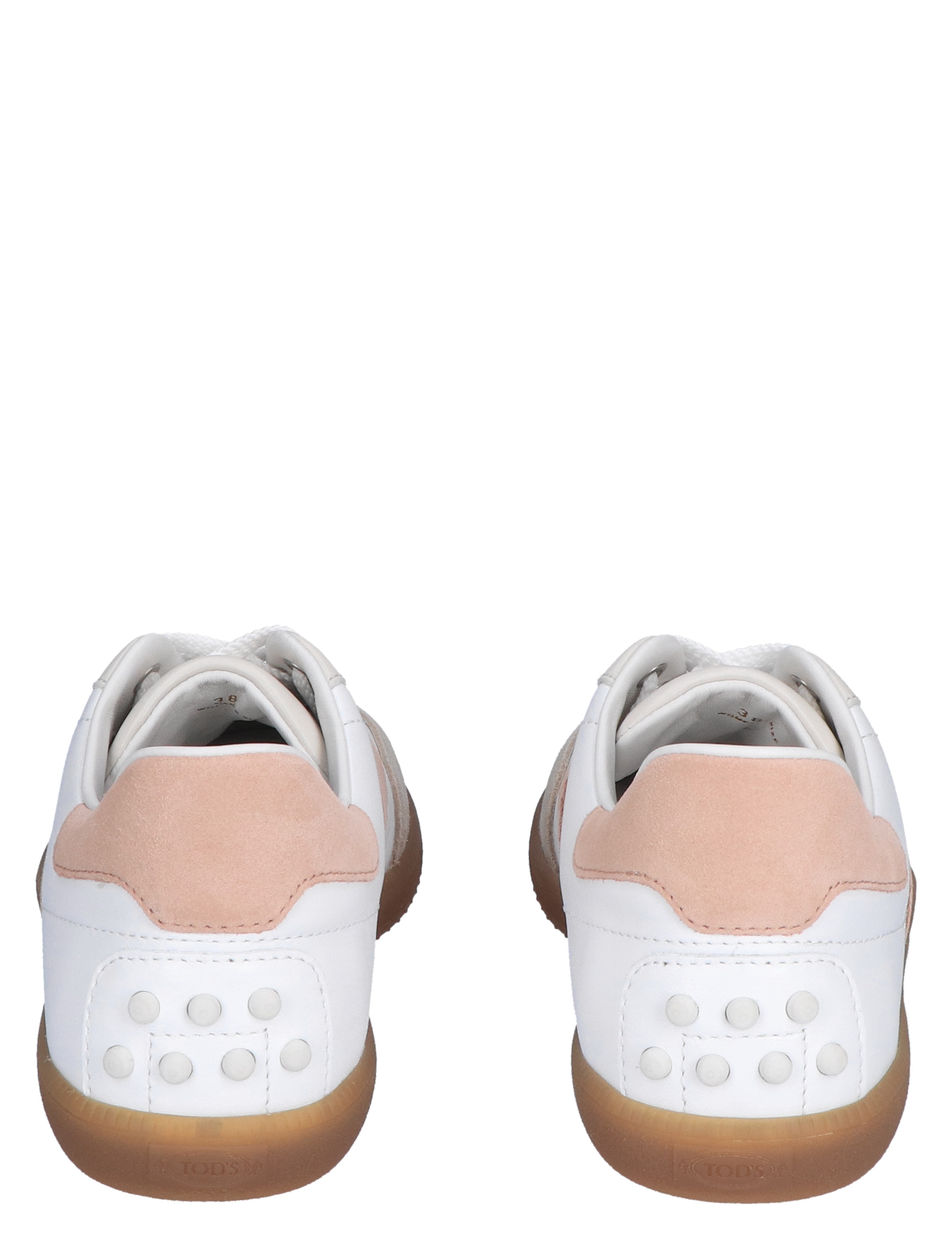 Tods - Tabs Sneakers in Leather YYG0 White Brown - Sneakers - Dames - Lage Sneakers - 47388_82_6