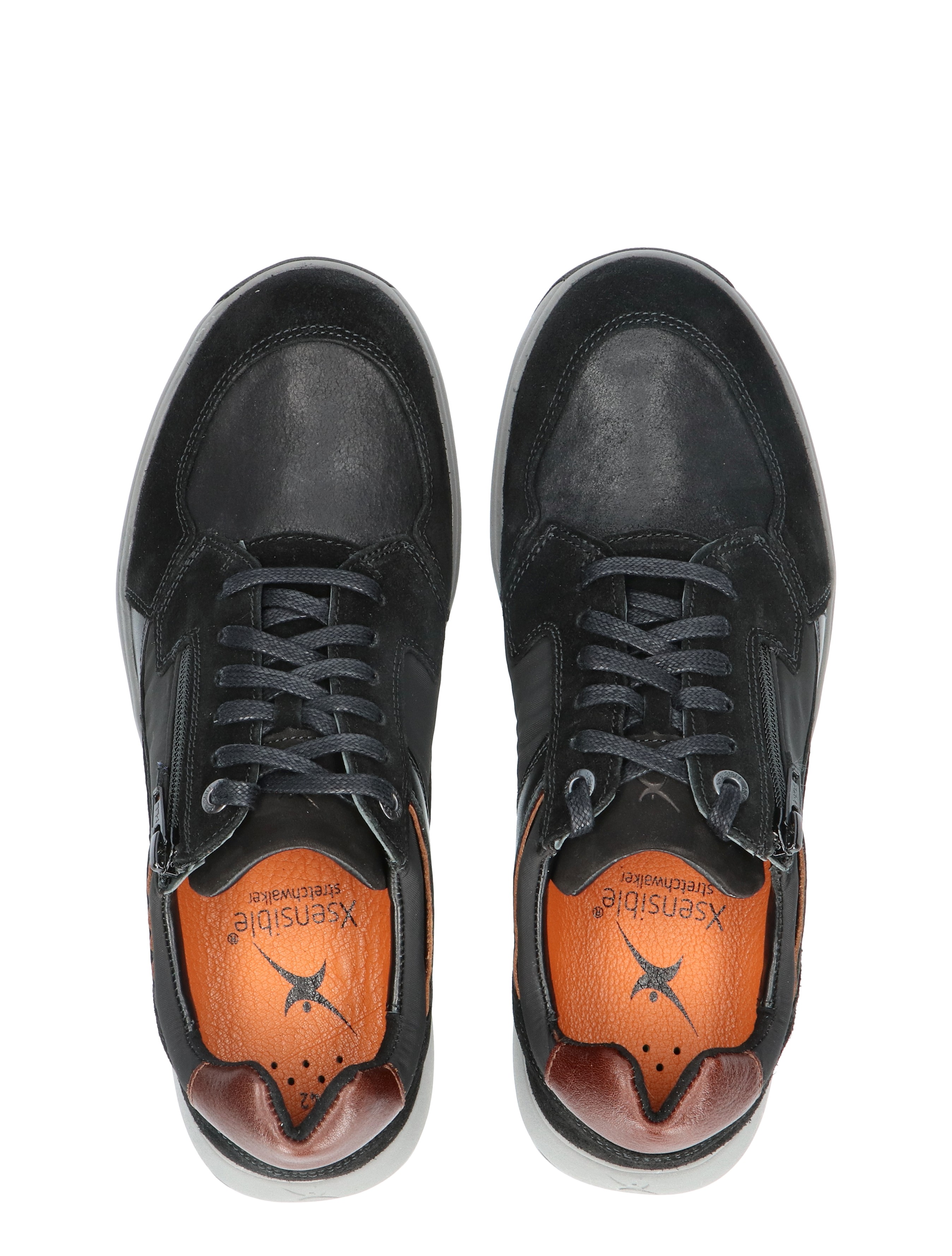 Xsensible - 30406.2 Zurich Black H-Wijdte - Heren - Veterschoenen - Casual Veterschoenen - 36434_11_6