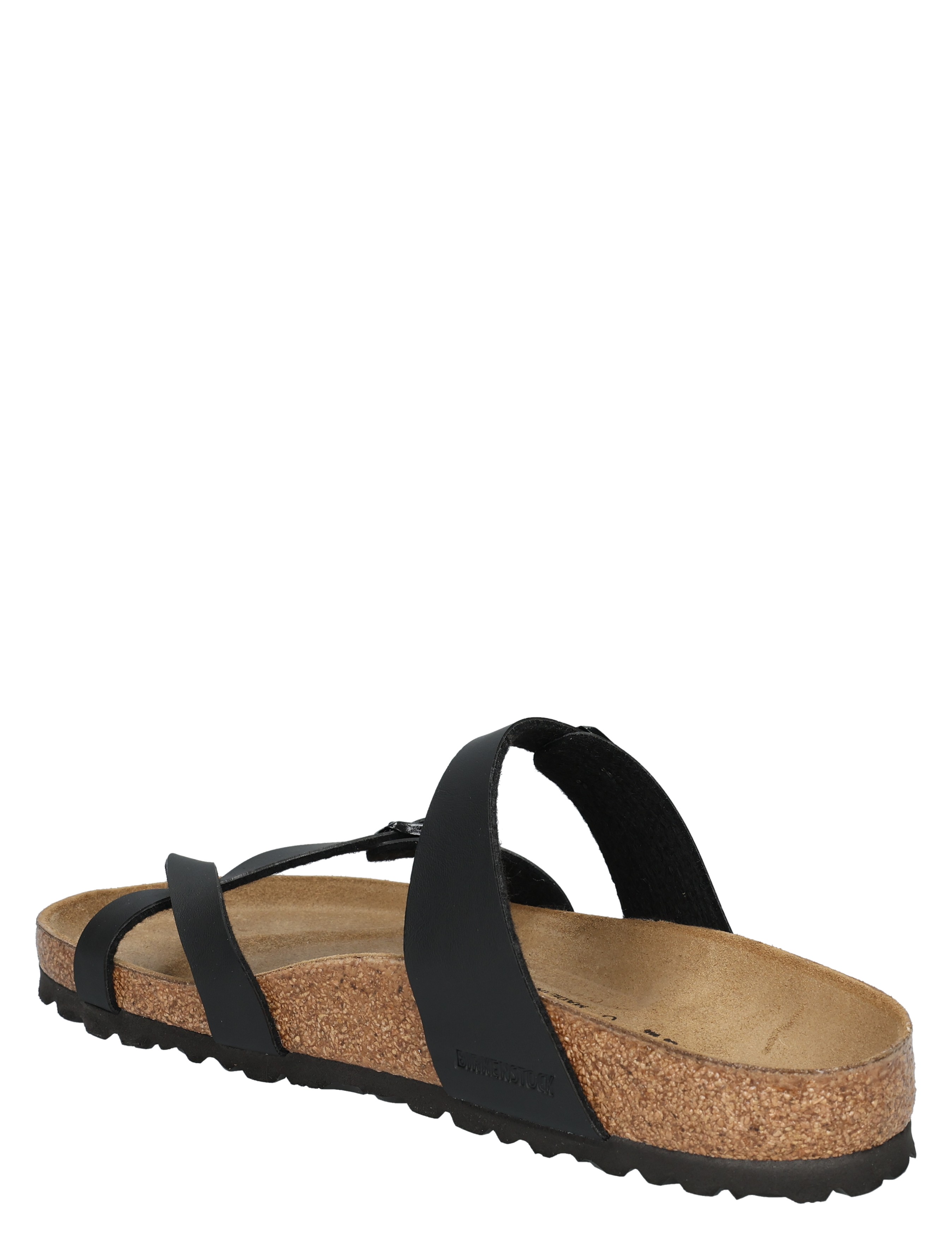 zwarte sandaal, sandalen, corkzool, bandjes, open teenslip