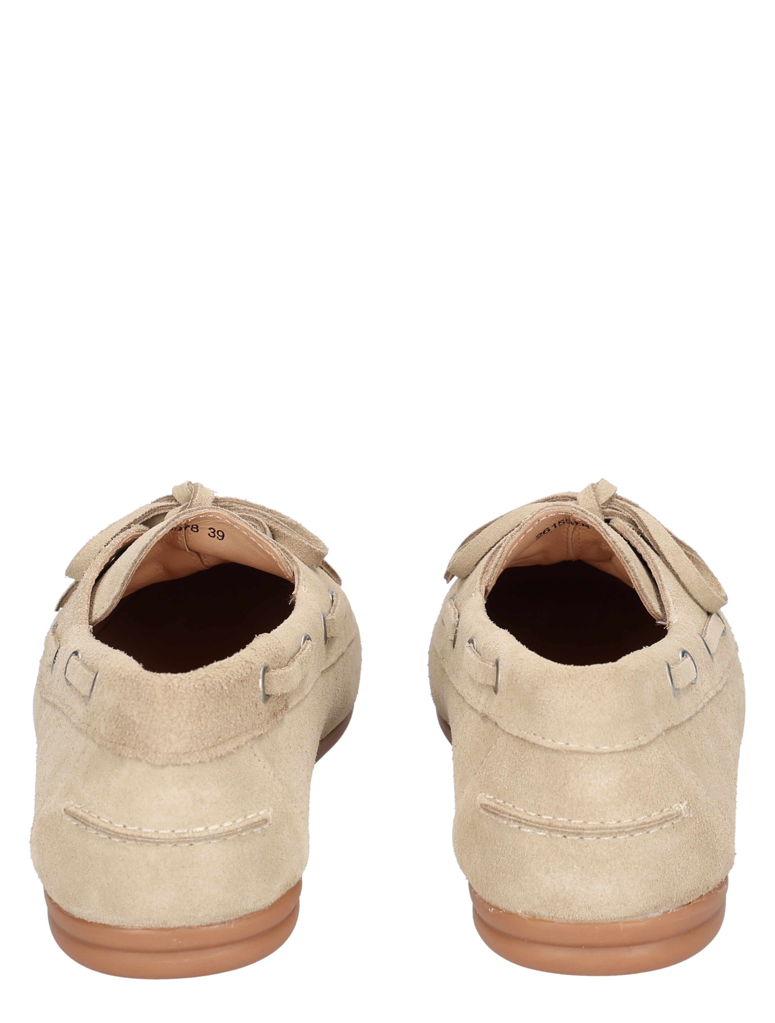 suede, beige, loafers, flat, backview