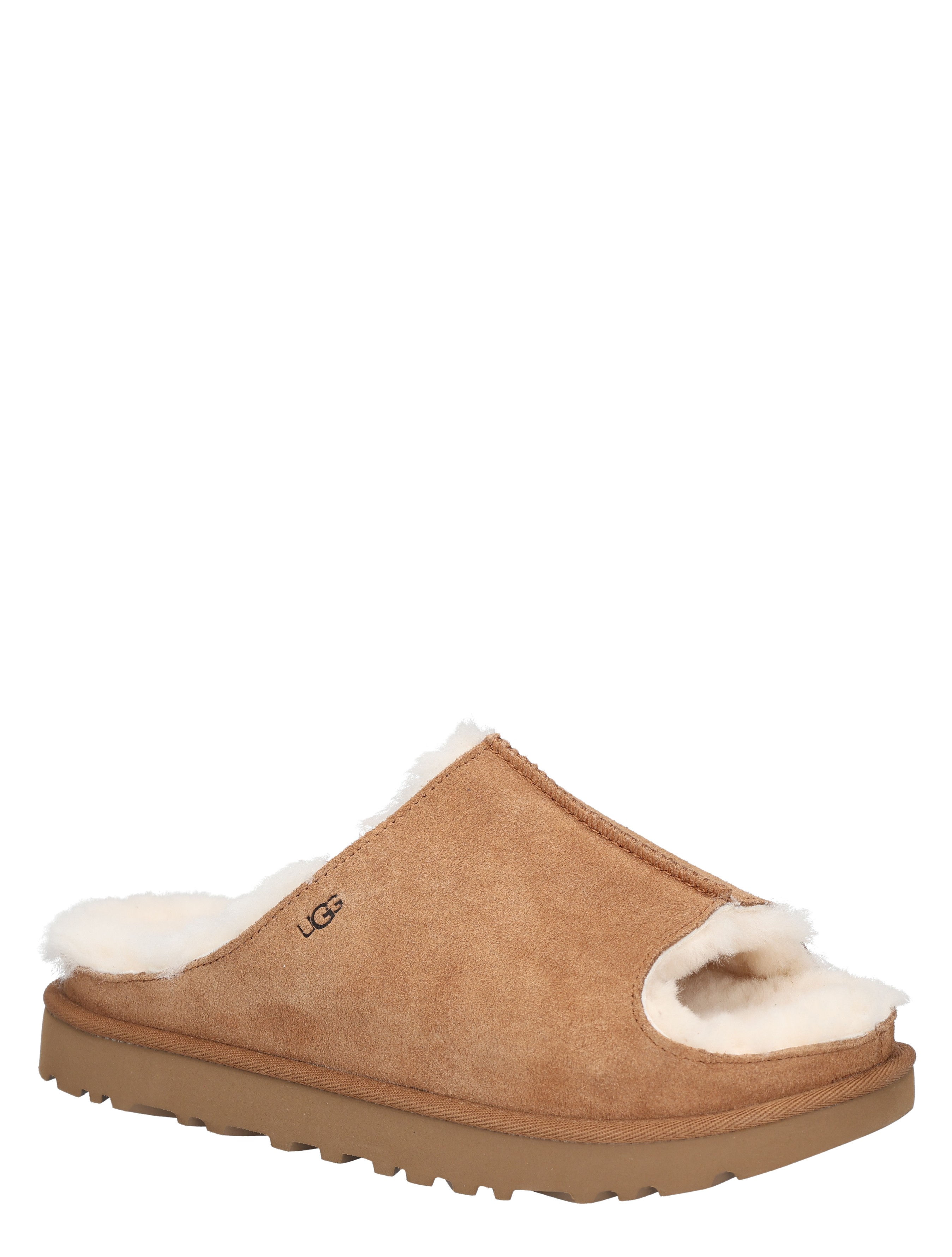 slipper, mocassin, suede, shearling, camel