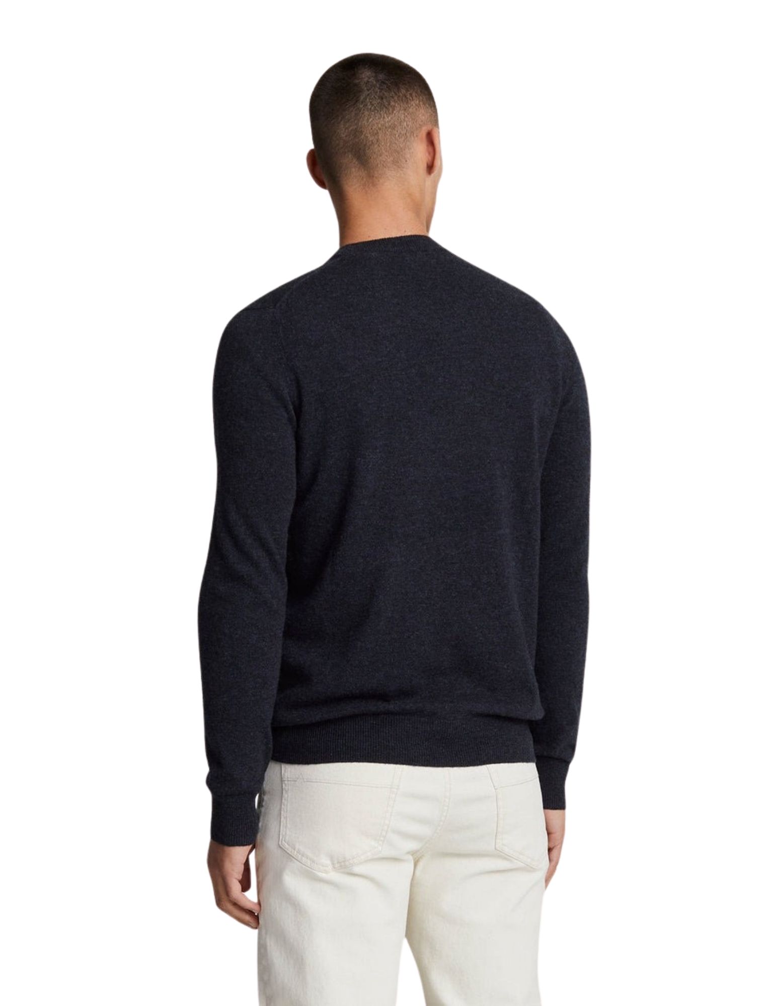 Lyle and Scott - Lamb Crew Neck Dark Navy - Heren - Truien & Sweaters - 48542_33_3