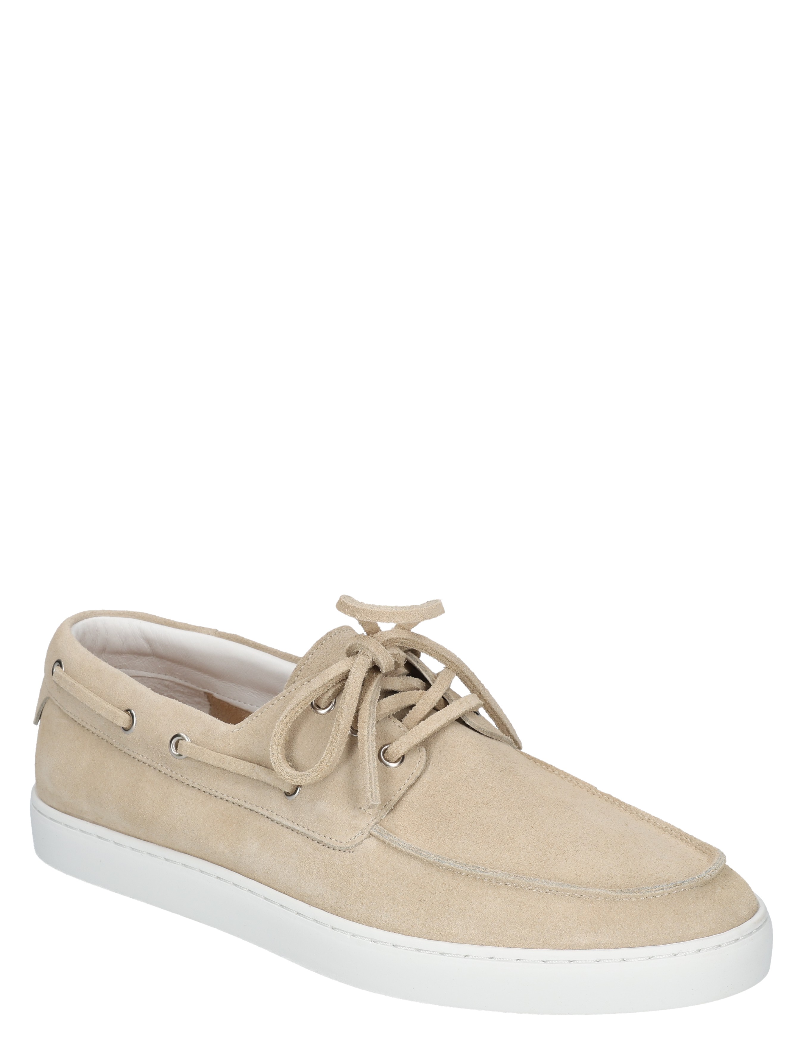 sneaker, beige, suede, lacing, white sole