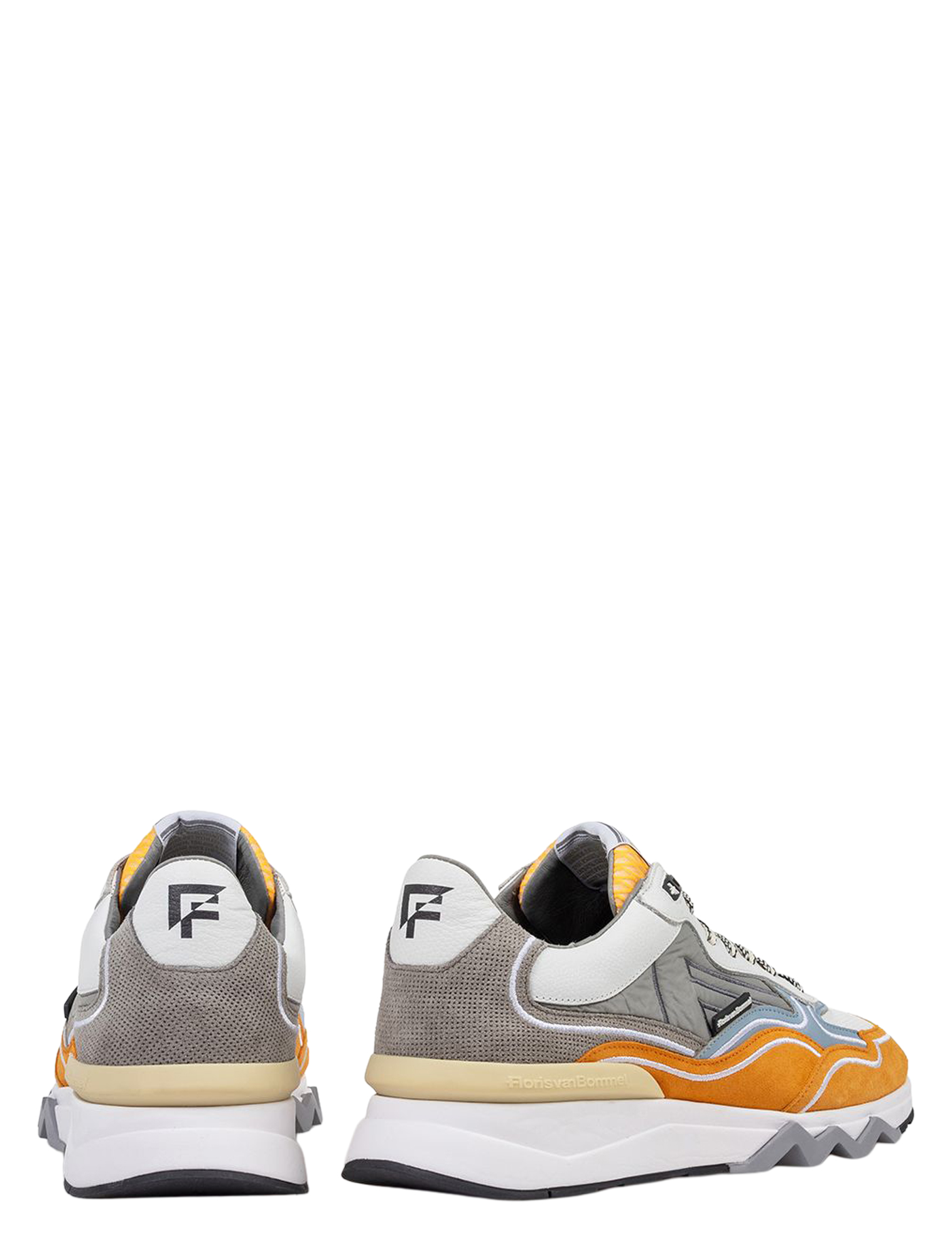 Floris van Bommel - De Zager 10198 86-01 Orange G+Wijdte - Heren - Lage Sneakers - Sneakers - 51421_45_4