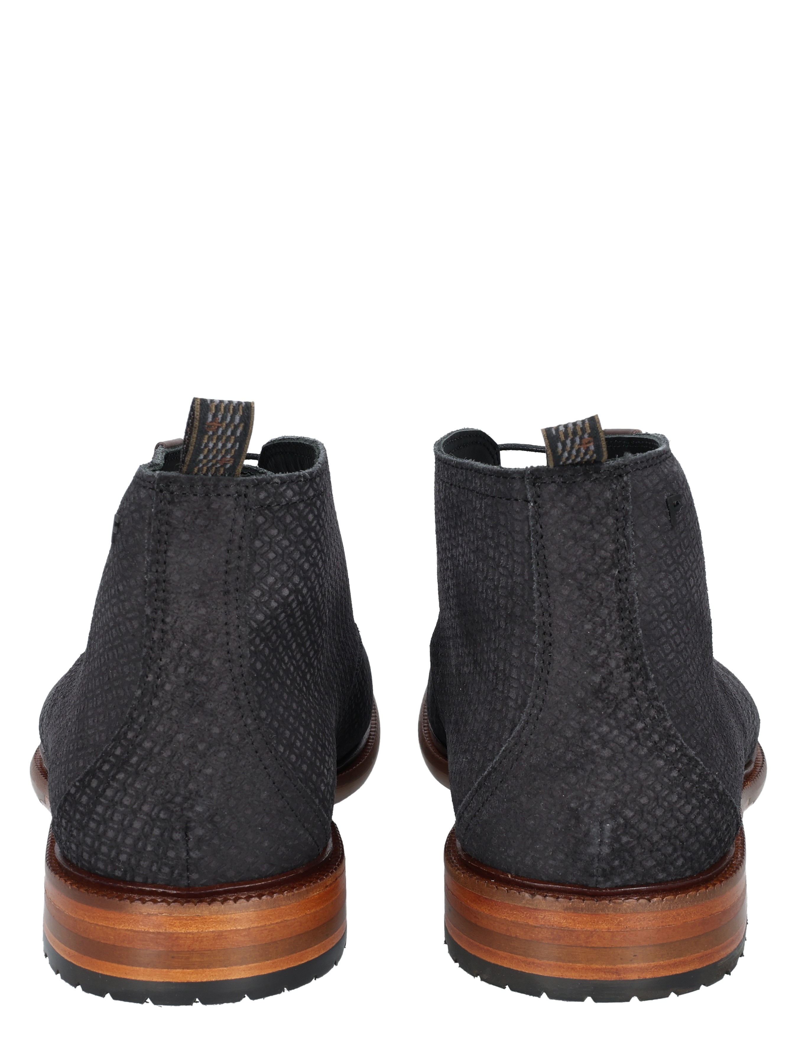 laarzen, ankle boot, suede, zebra patroon, bruine zool