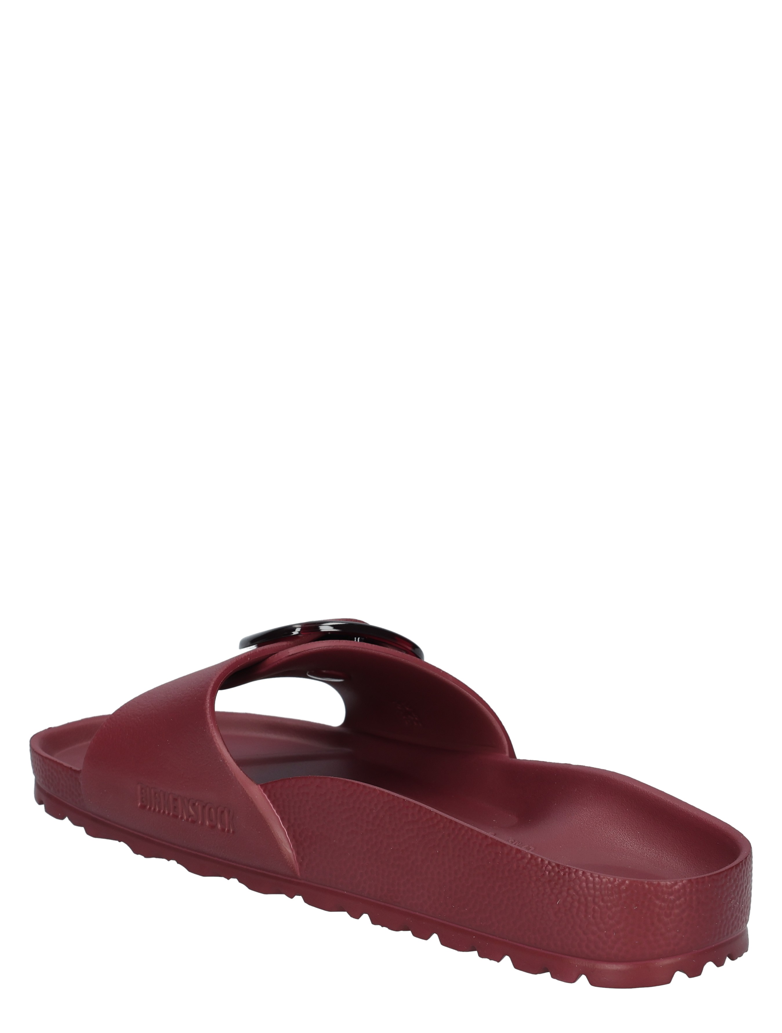 slipper, rubber, red, flip-flop, logo embossed