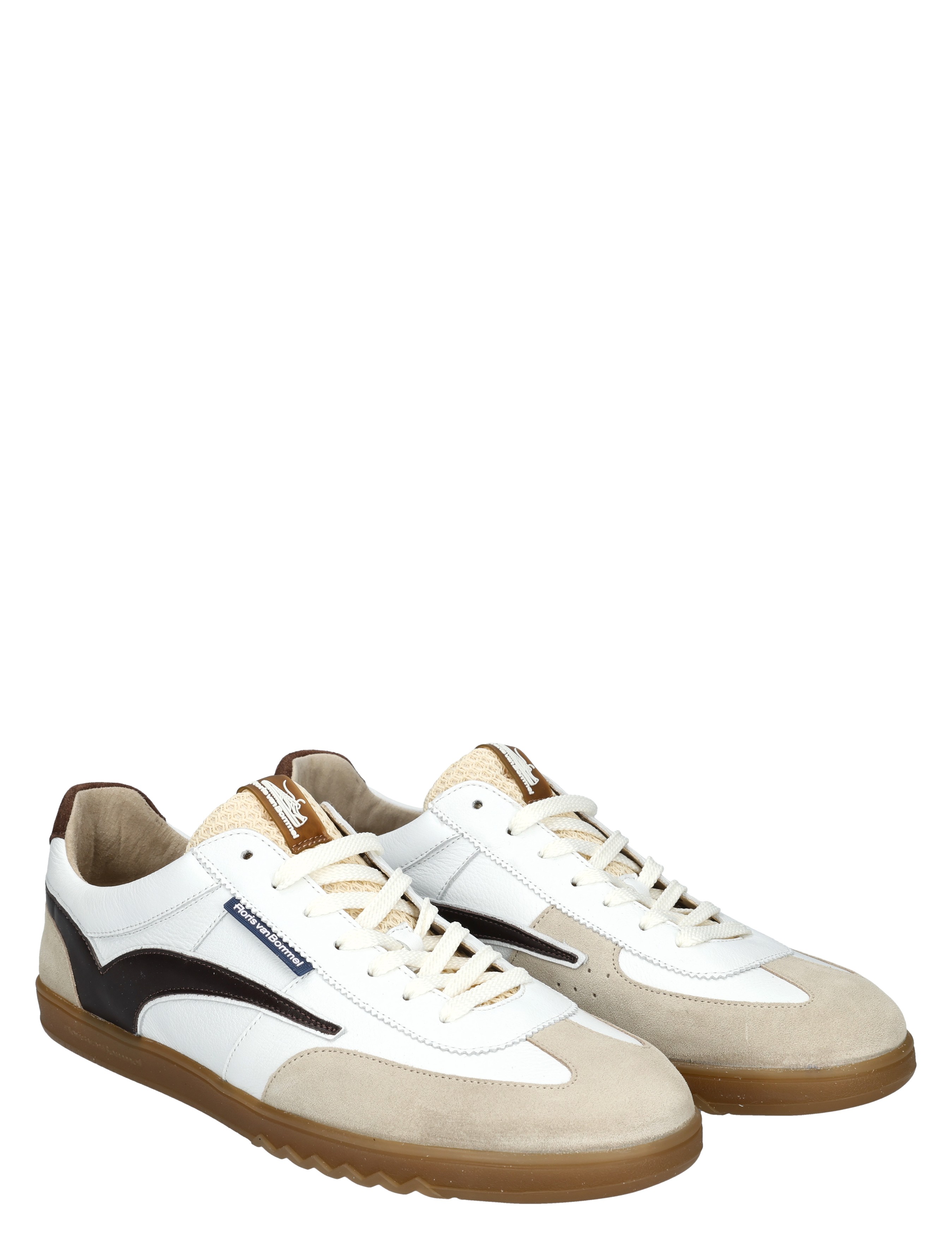 Floris van Bommel - De Zaler 10224 60-09 White Brown G+ Wijdte - Heren - Lage Sneakers - Sneakers - 50668_82_6