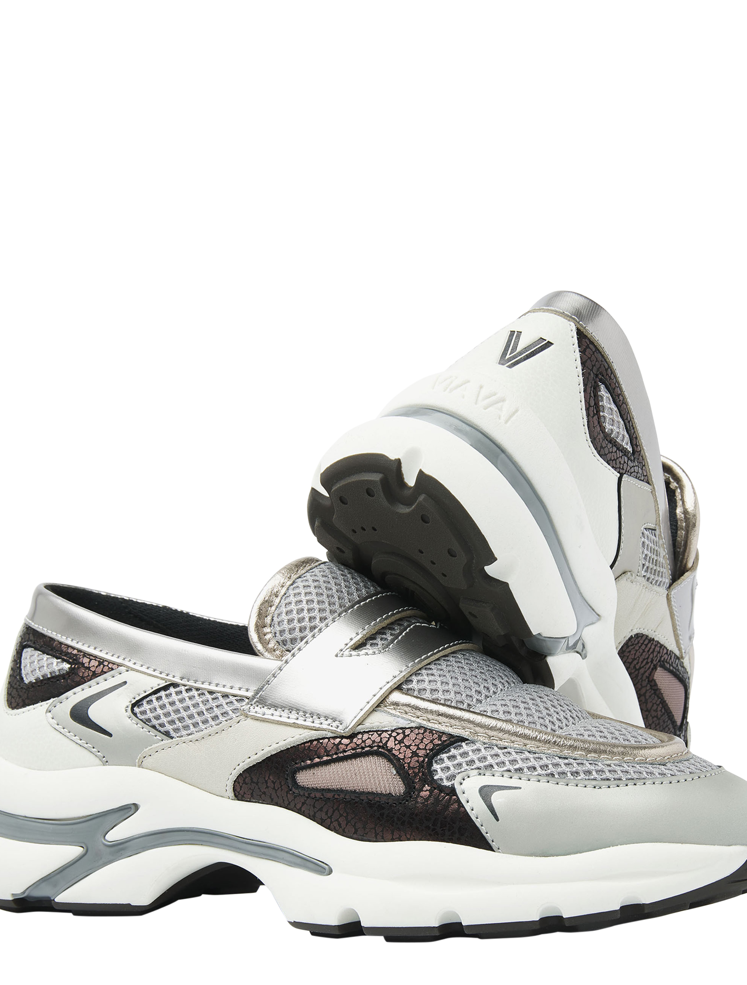 VIA VAI - Vesper Lana 62246 02-224 Silver - Sneakers - Dames - Slip On Sneakers - 50051_54_5