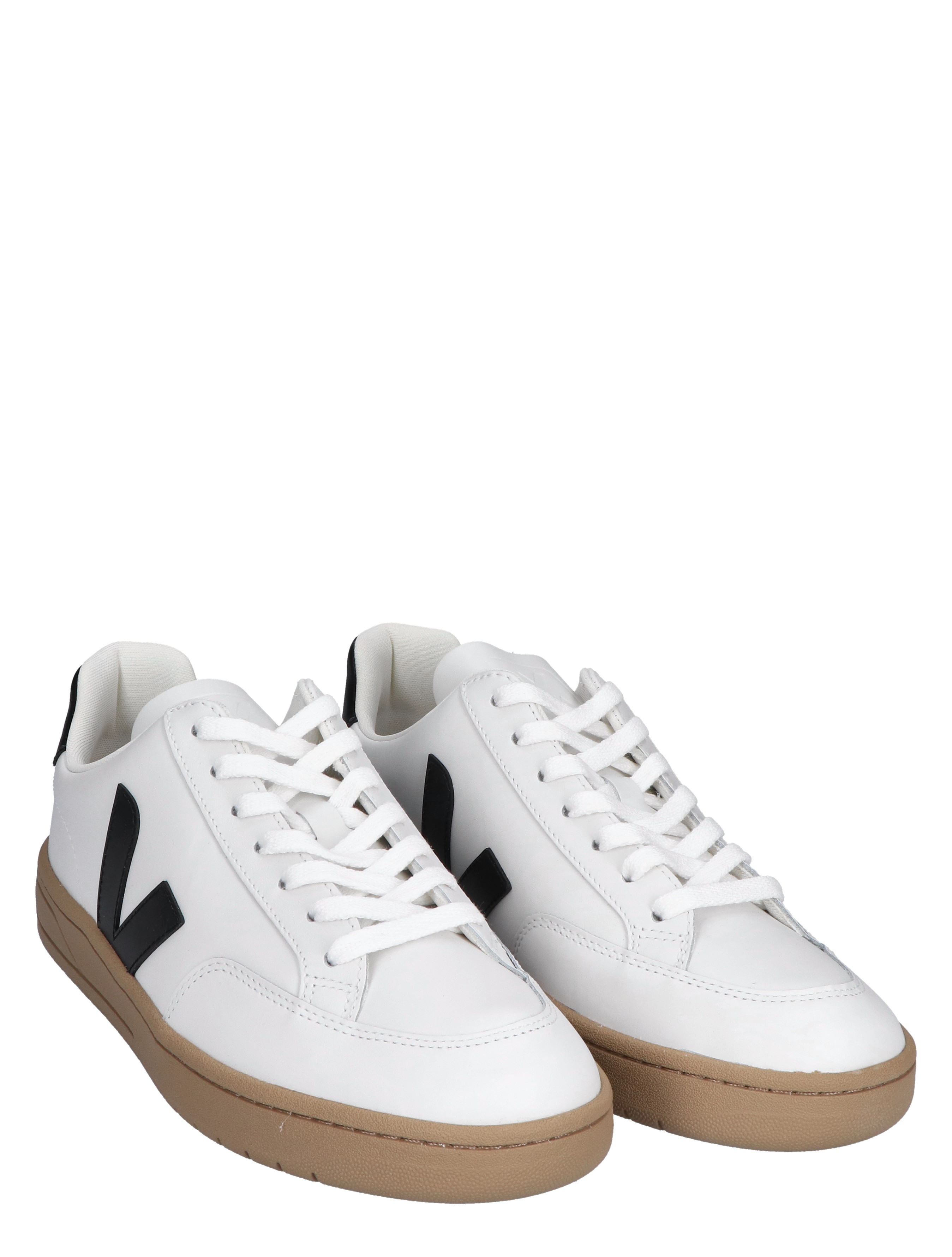 V-12 Men Leather White Black