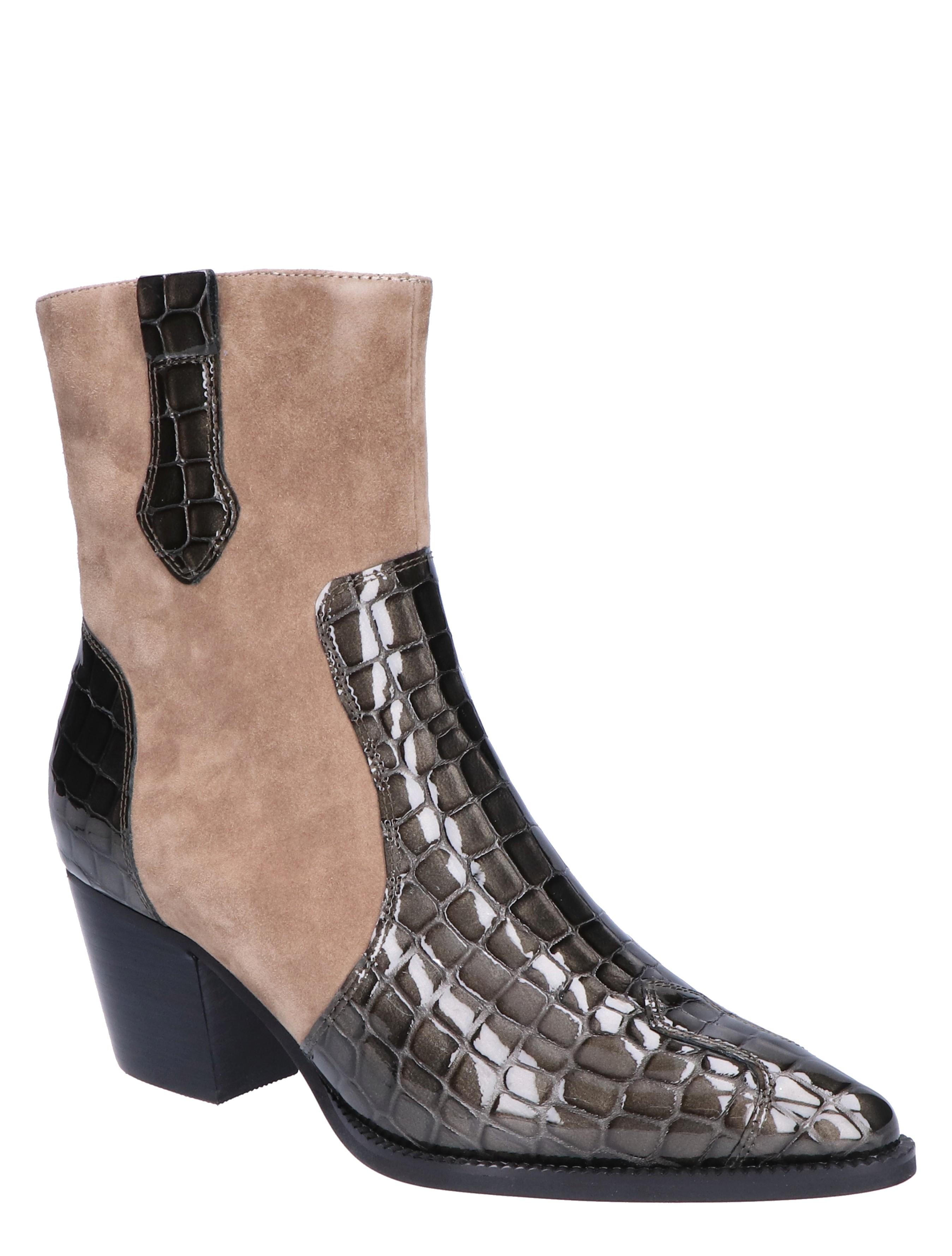 Di Lauro - Sybylle Grey Croco - Dames - Boots - Enkellaarsjes - 46270_77_3