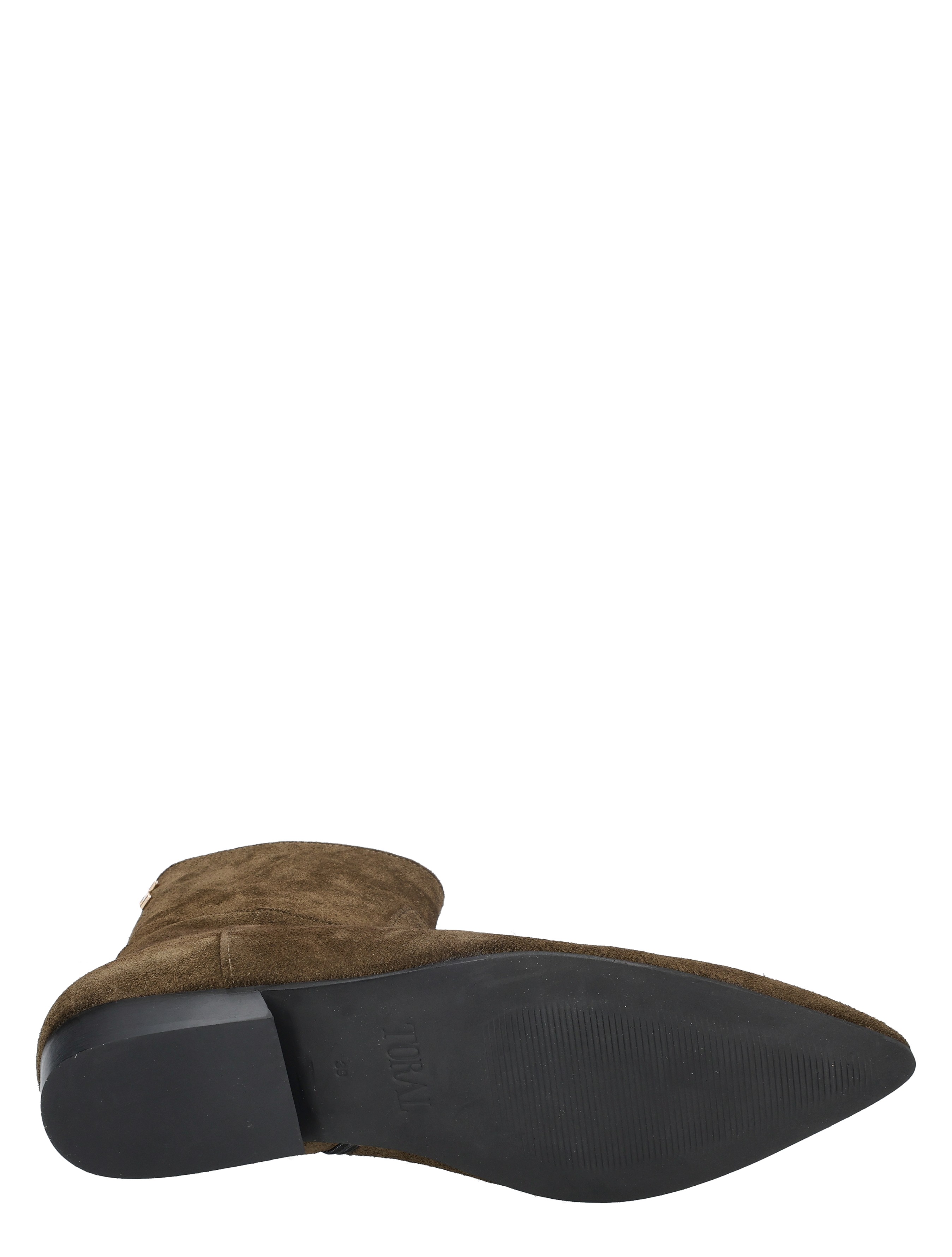 laars, suede, bruine, hiel, zool