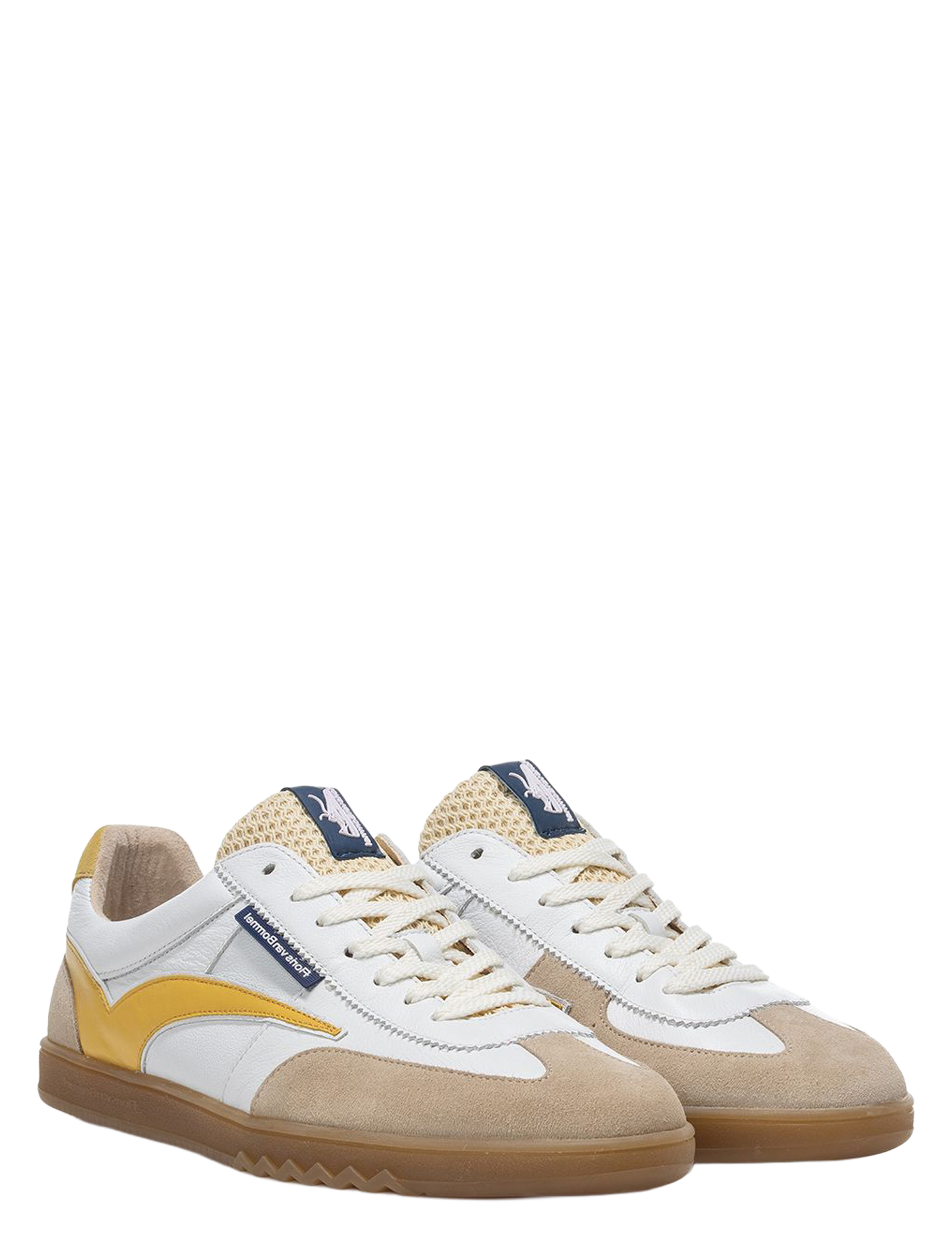 Floris van Bommel - De Zaler 10224 01.20 White Yellow G+Wijdte - Heren - Lage Sneakers - Sneakers - 51433_85_2