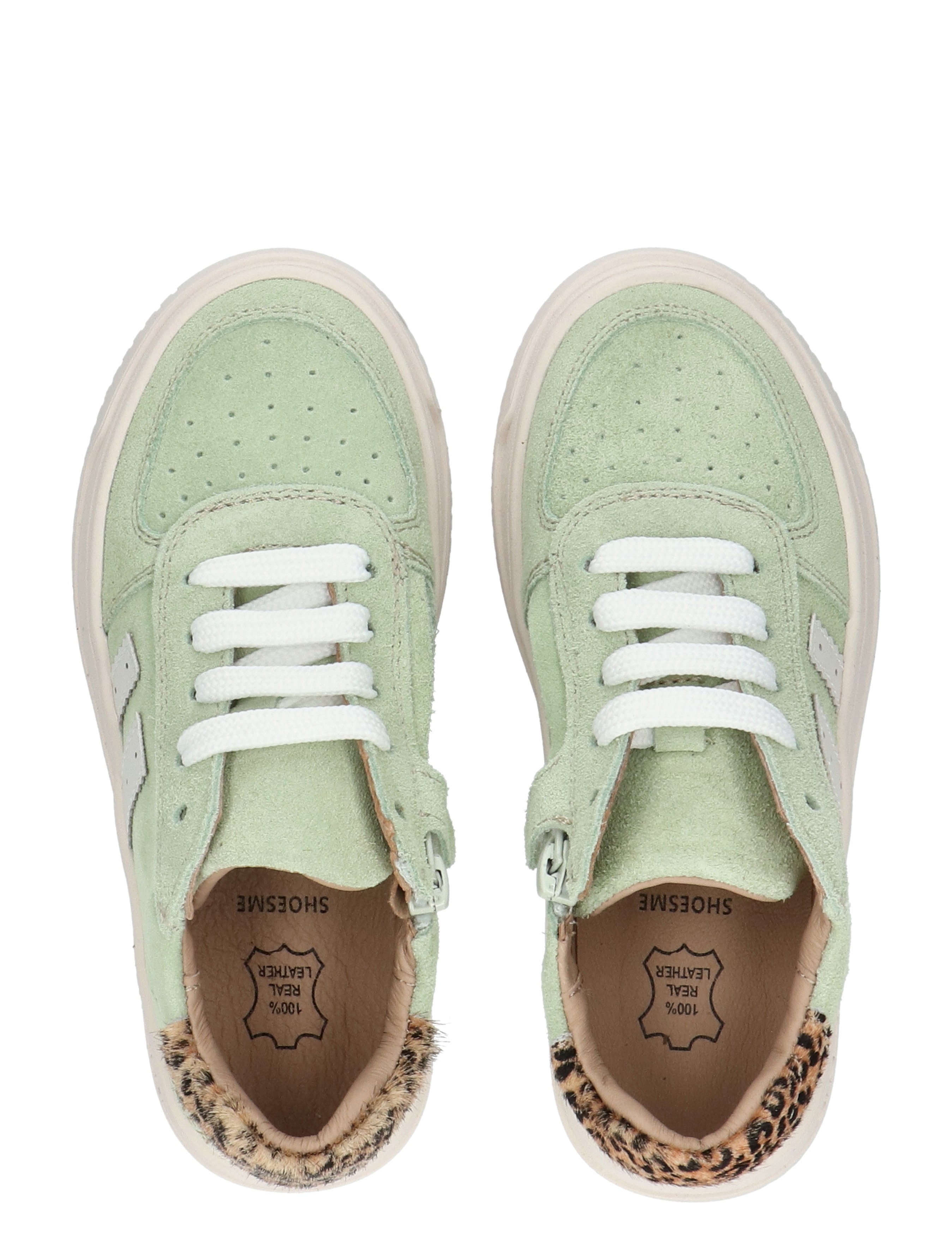 Shoesme - NO26S016 G Green Leopardo - Meisjes - Veterschoenen - 50294_66_7