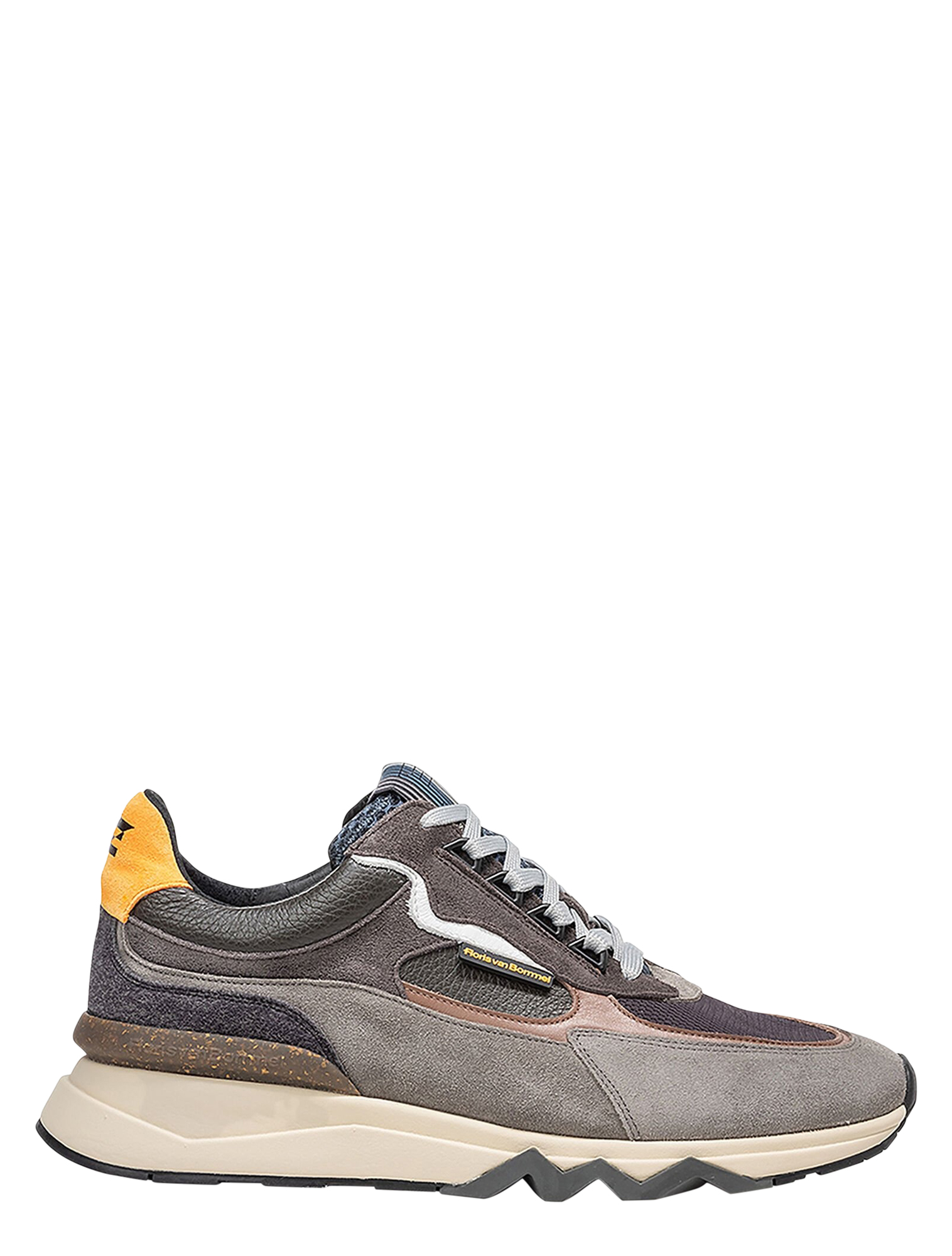 Floris van Bommel - De Zager SFM-10234 31-01 DarkGrey G+ Wijdte - Heren - Lage Sneakers - Sneakers - 50119_99_1