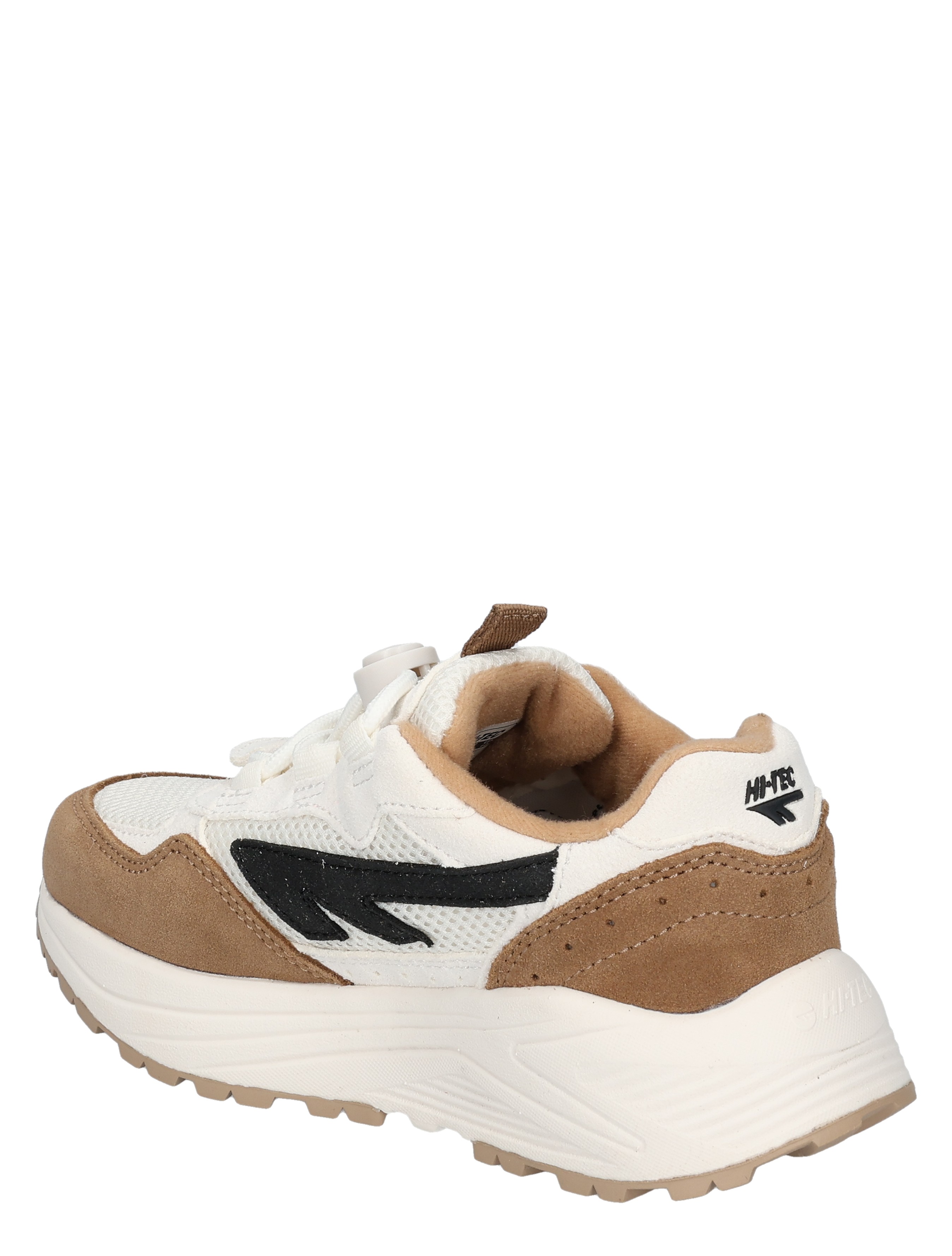 sneaker, witte schoen, bruine accenten, hoge zool, slip-on?