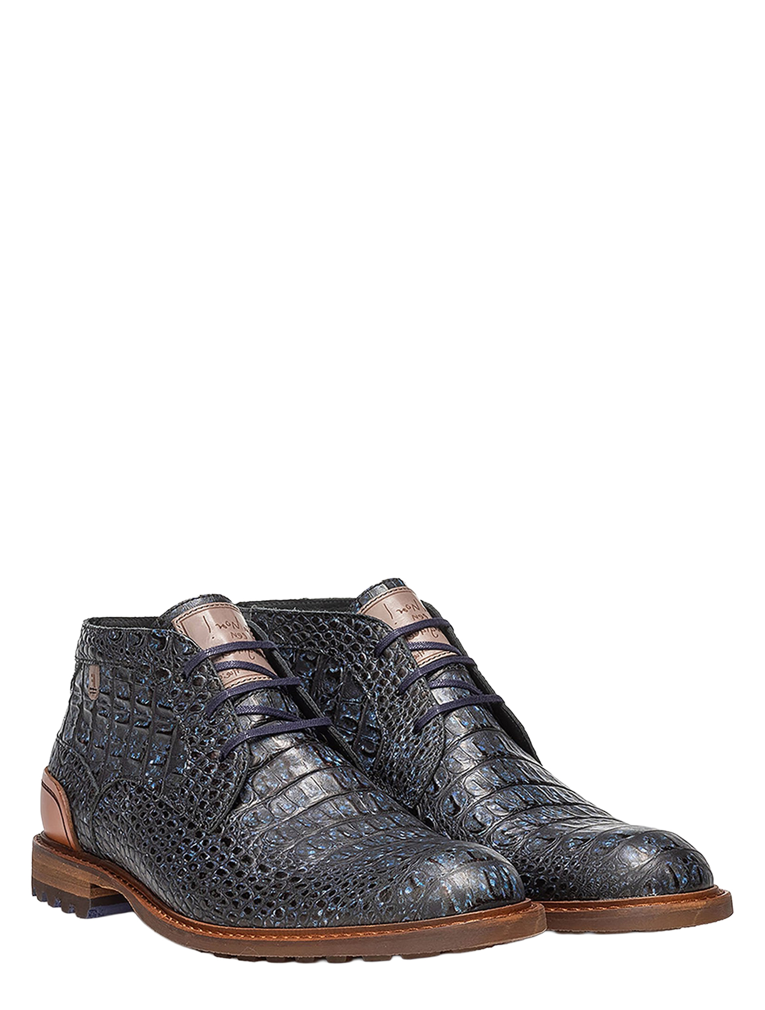 Floris van Bommel - Crepi SFM-50159 41-01 DarkBlue H-Wijdte - Heren - Boots - Veter Boots - 50140_33_2