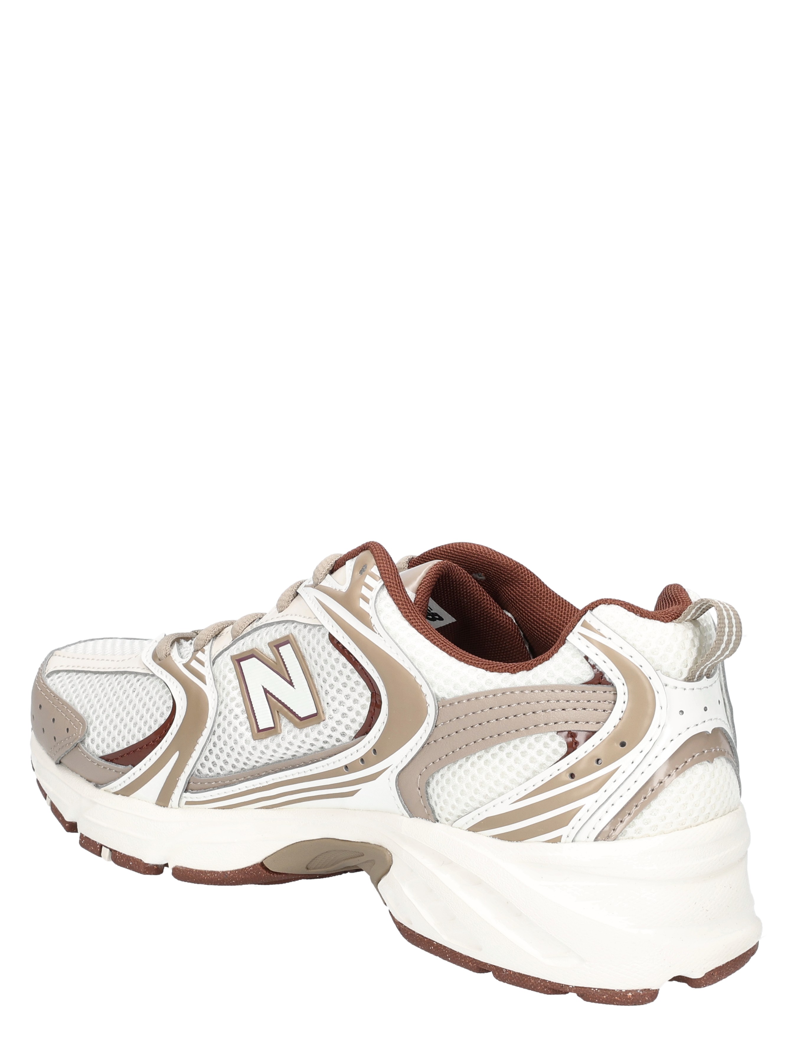 sneaker, hoge zool, mesh, witte sneaker, kleurbruin