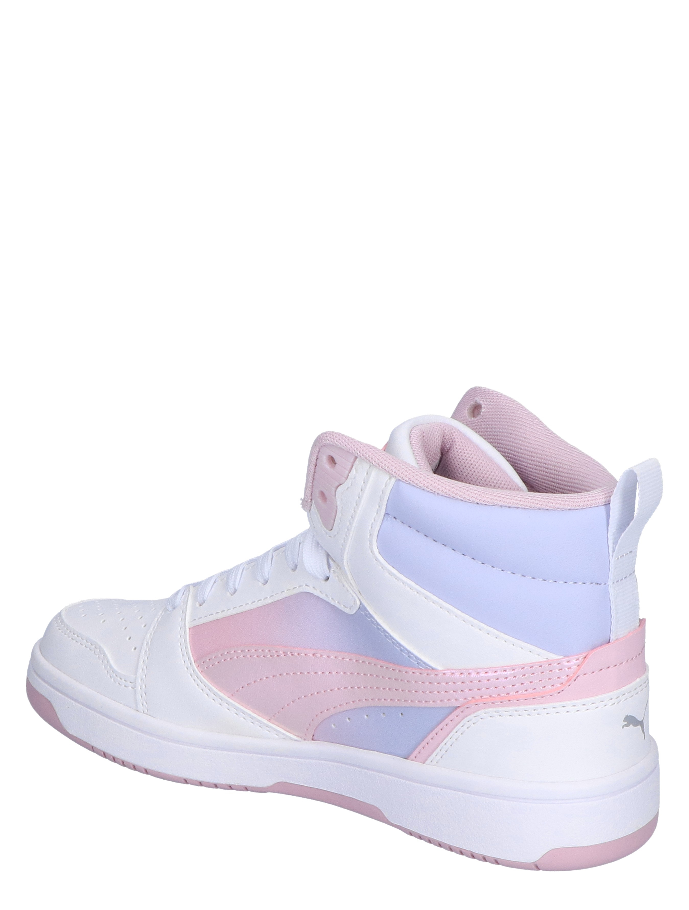 Puma - Rebound V6 Mid Blurry Dreams White Mauve Cool - Meisjes - Sneakers - Hoge Sneakers - 46453_84_4