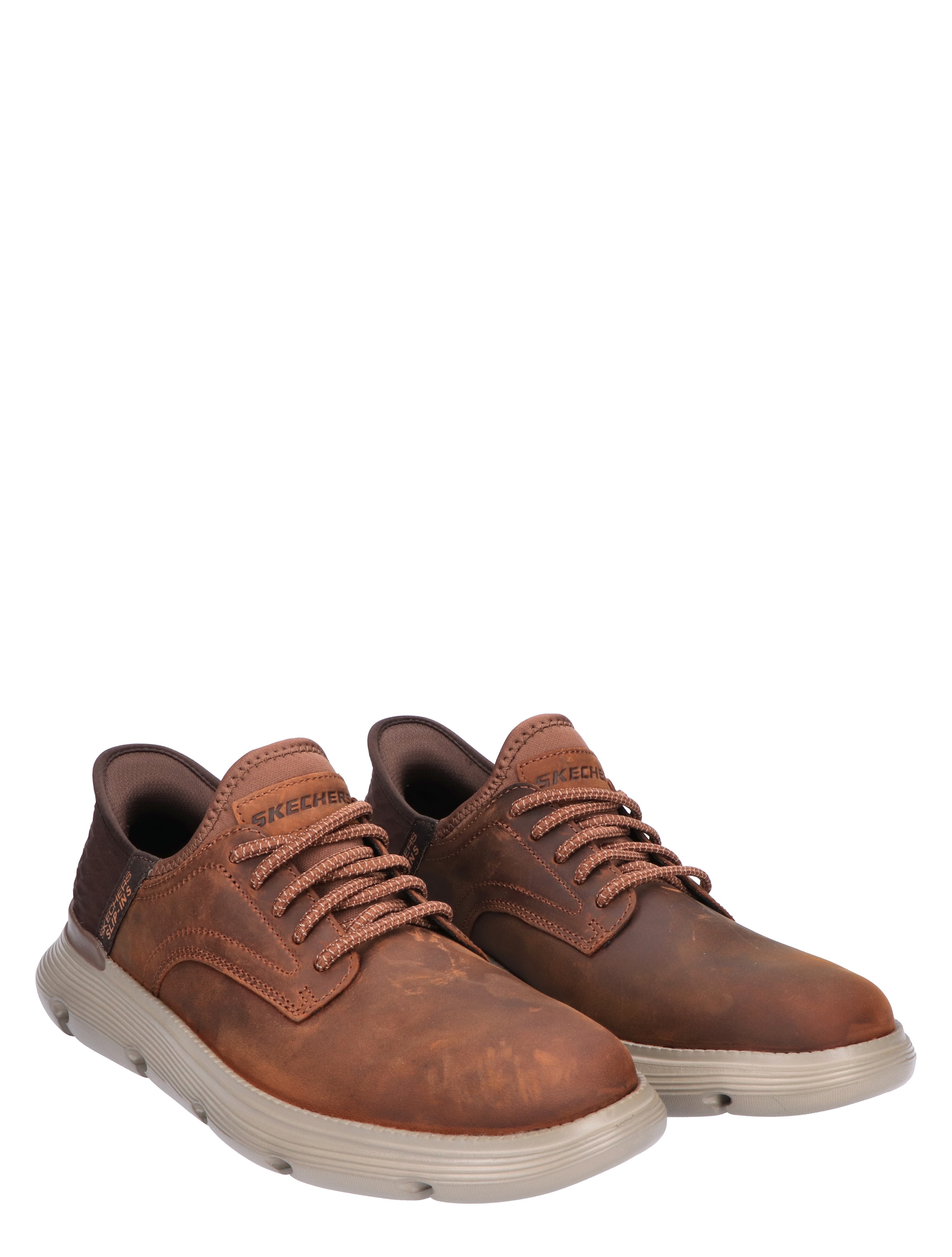 Skechers - Garza Gervin Slip In 205046 Brown - Heren - Veterschoenen - Casual Veterschoenen - 45073_22_5