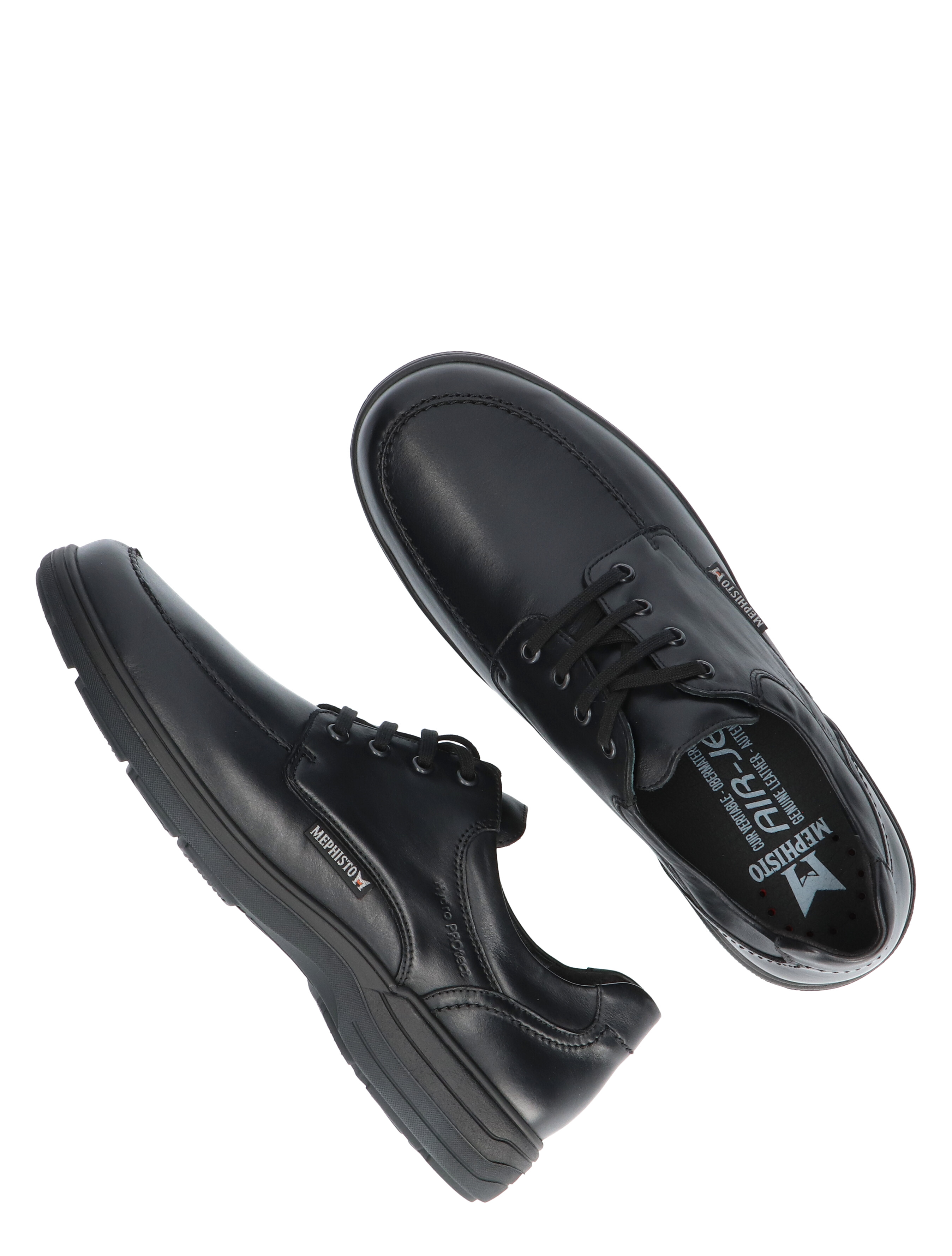 Mephisto - Douk Black G-Wijdte - Heren - Veterschoenen - Casual Veterschoenen - 40148_11_5