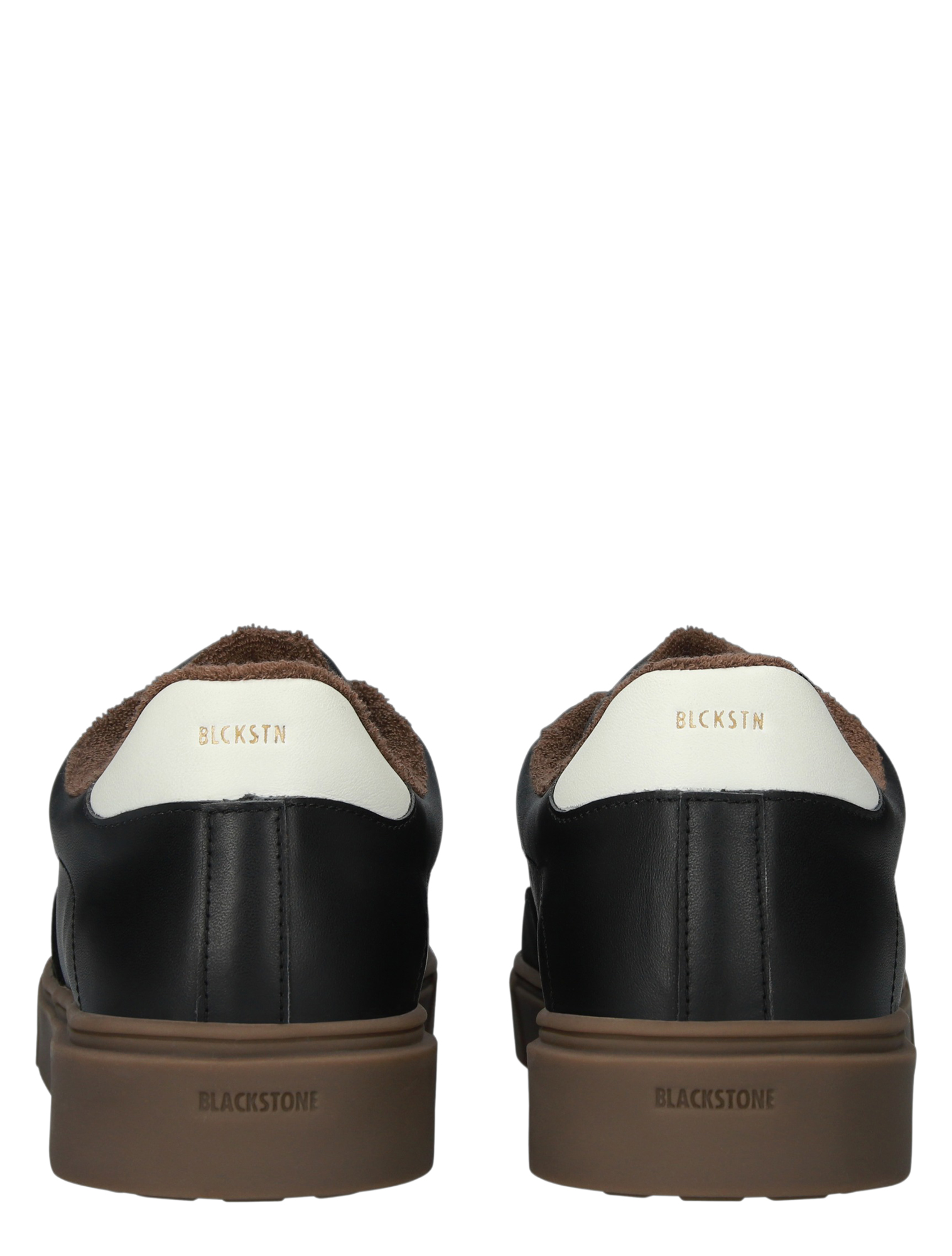 slip-ons, zwart, leer, gumsole, achterkant