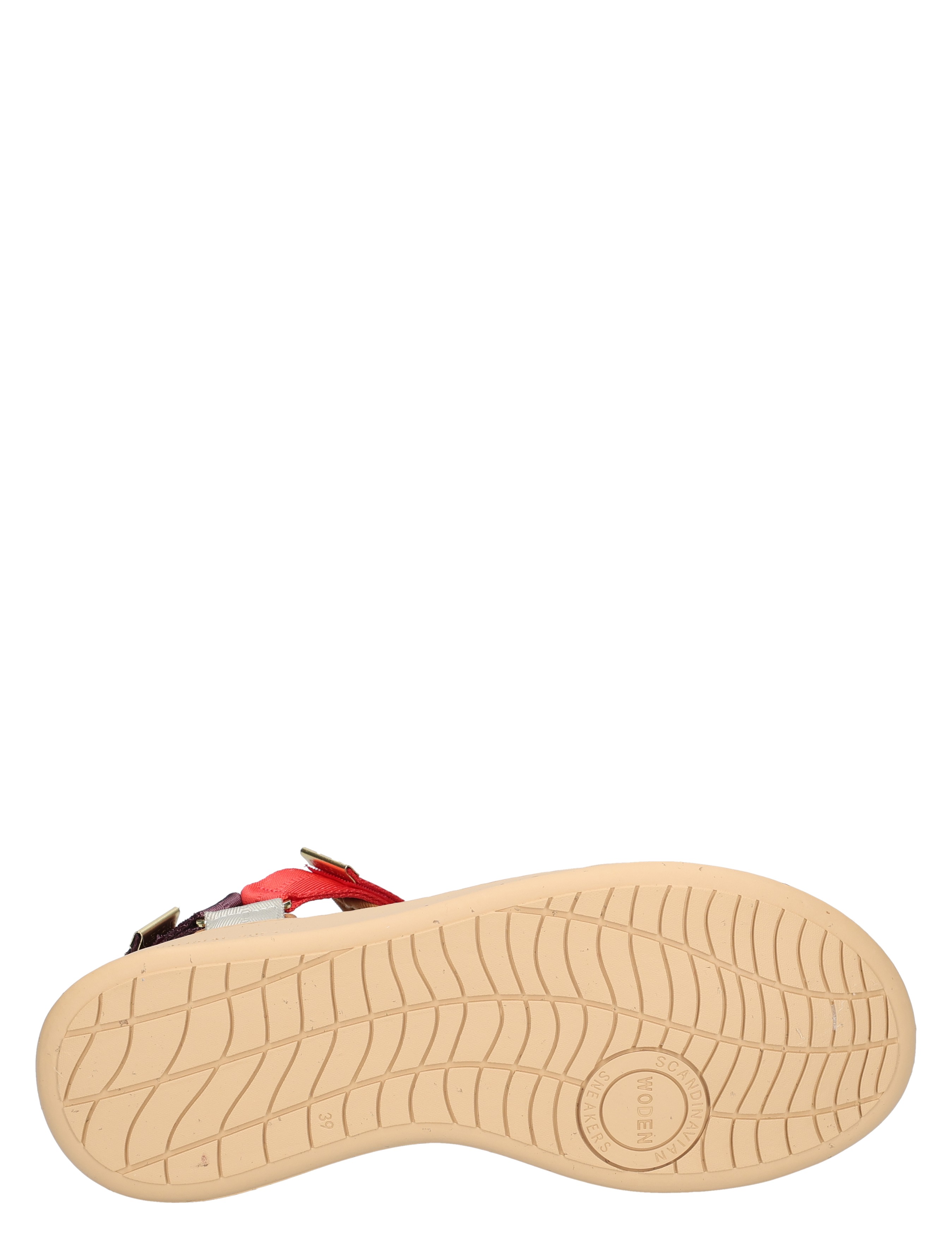 sandal, sandalen, open-toe, geweven zool, rubberen zool, slipvaste buitenzool