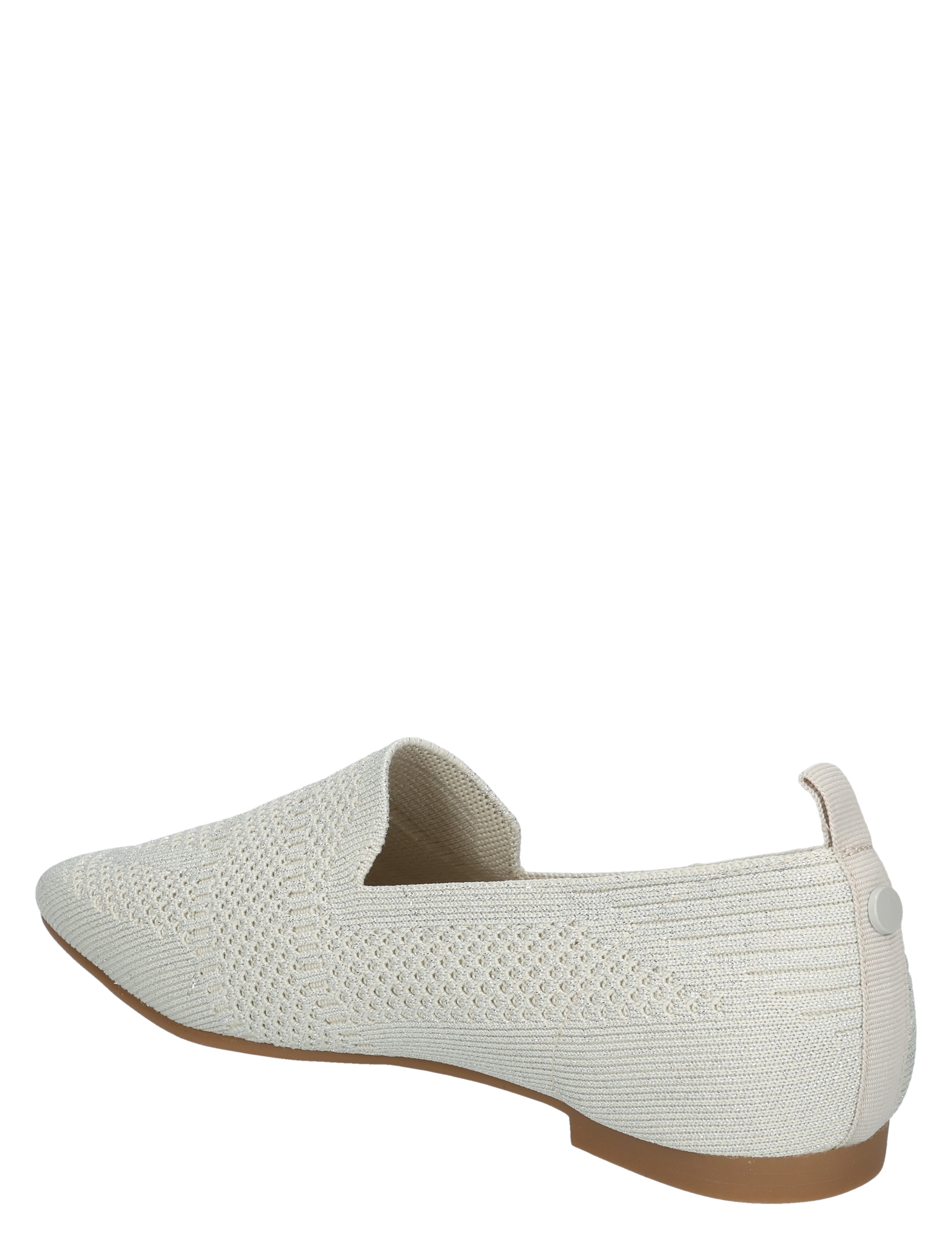 Lisa & Jo - Zilin Beige Silver Knitted - Dames - Loafers - 50872_88_4