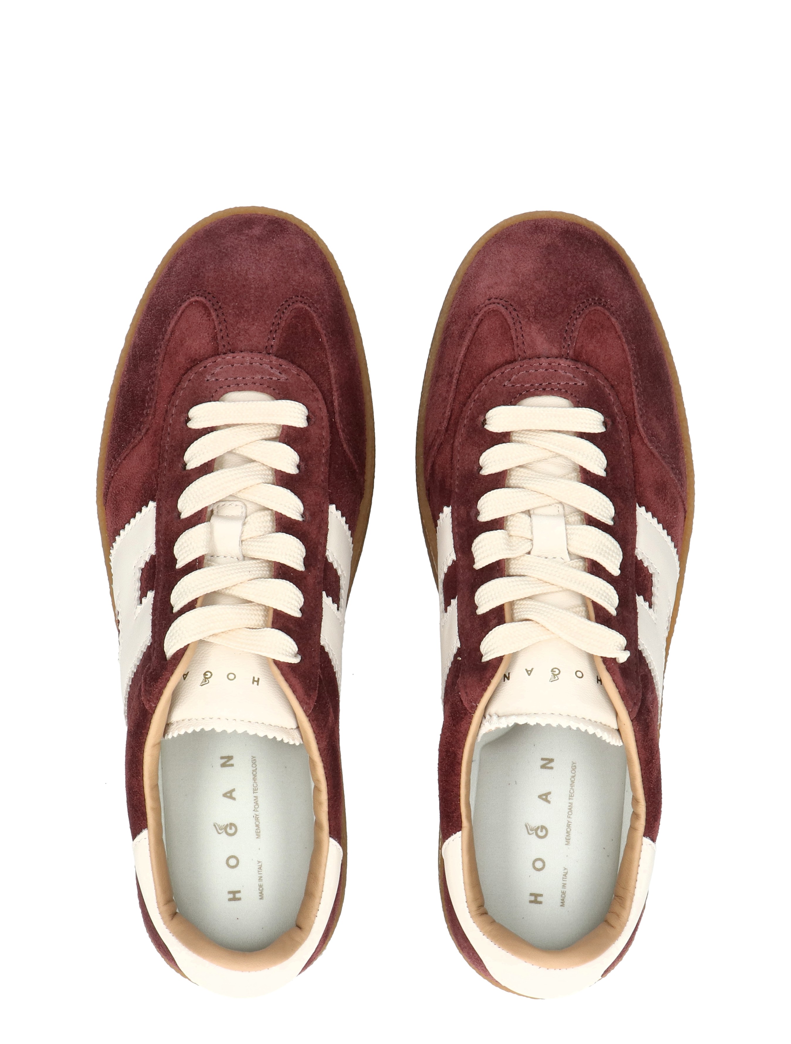 sneakers, koord, suede, rood, veters