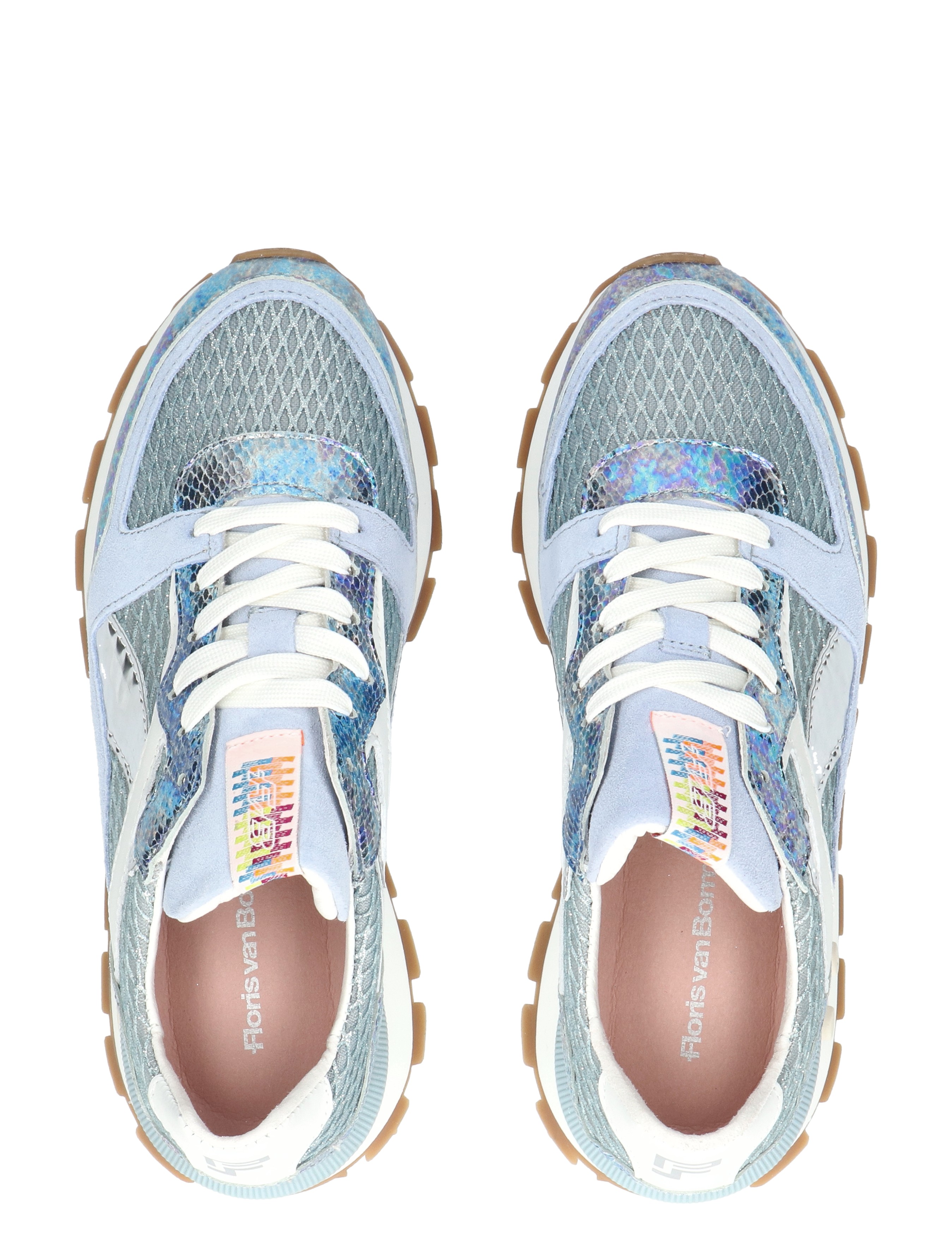 sneakers, mesh, lilac, blue, laces