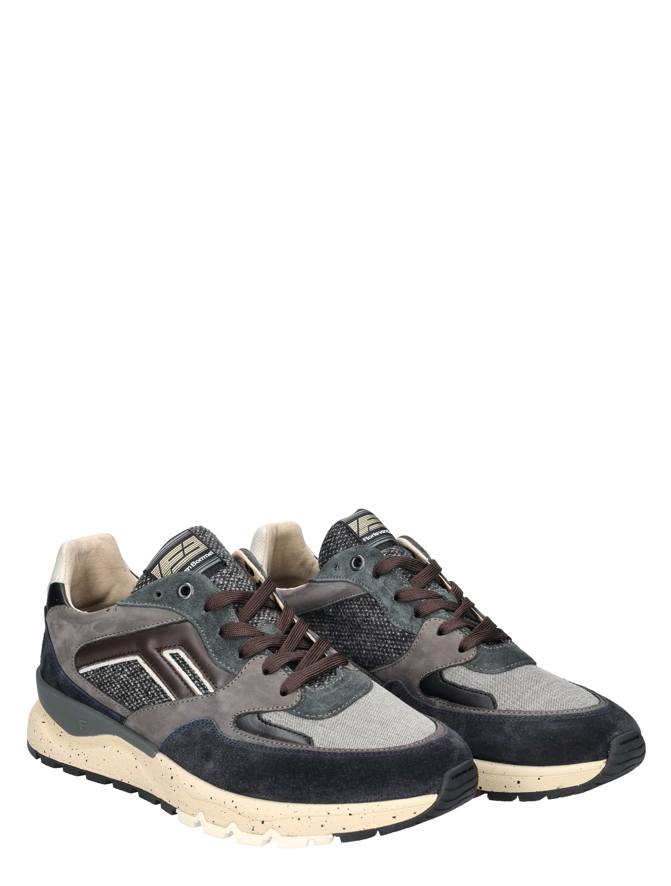 sneakers, multicolor, mesh, suede, wedge-sole