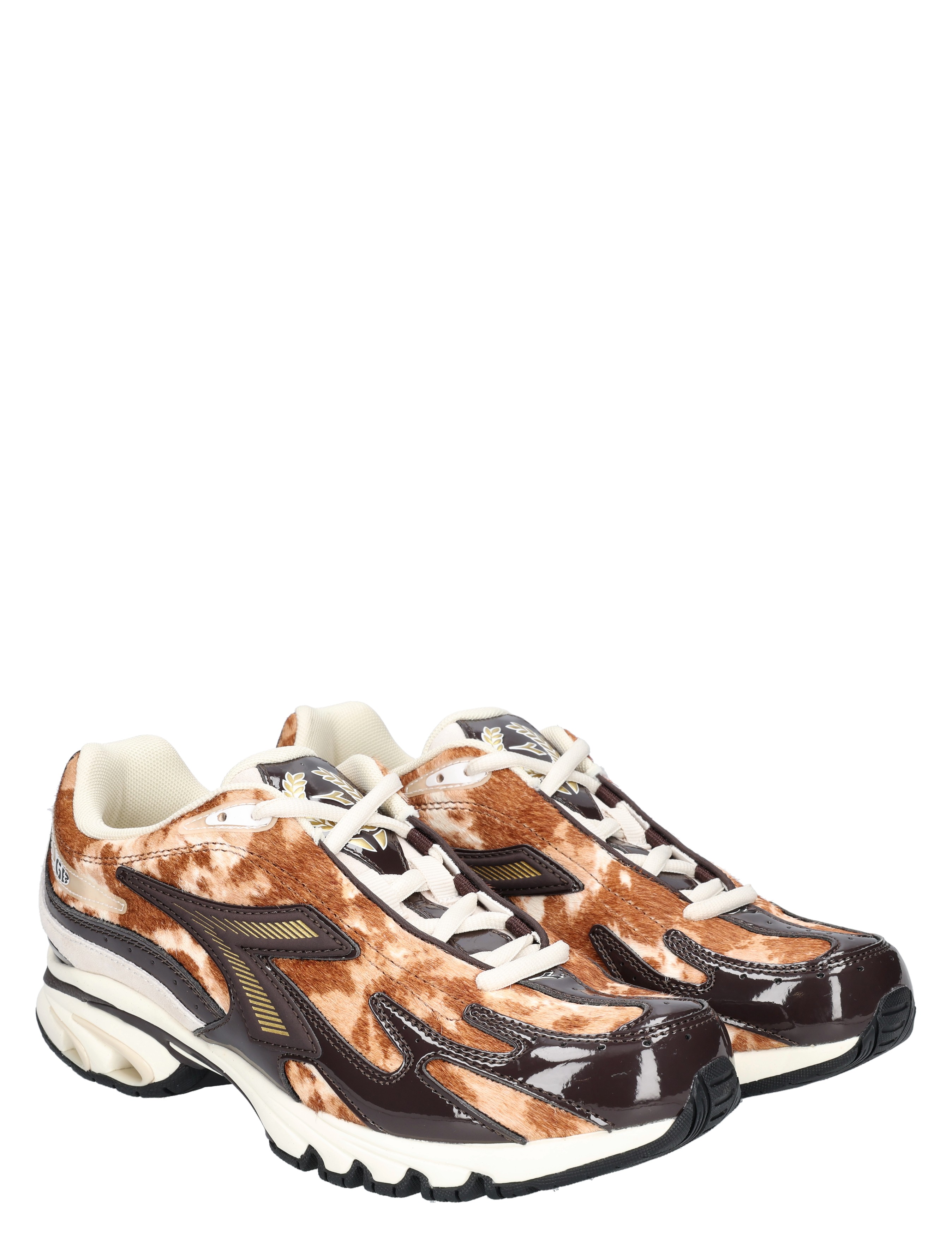sportschoenen, daimleren, snake-print, witte zool, treningsschoenen