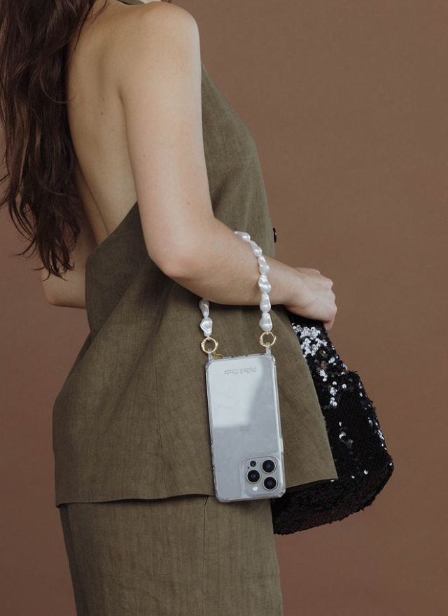 Folie a Trois - Pearl Short Phone Strap Pearl - Dames - Overige Accessoires - 47969_88_3