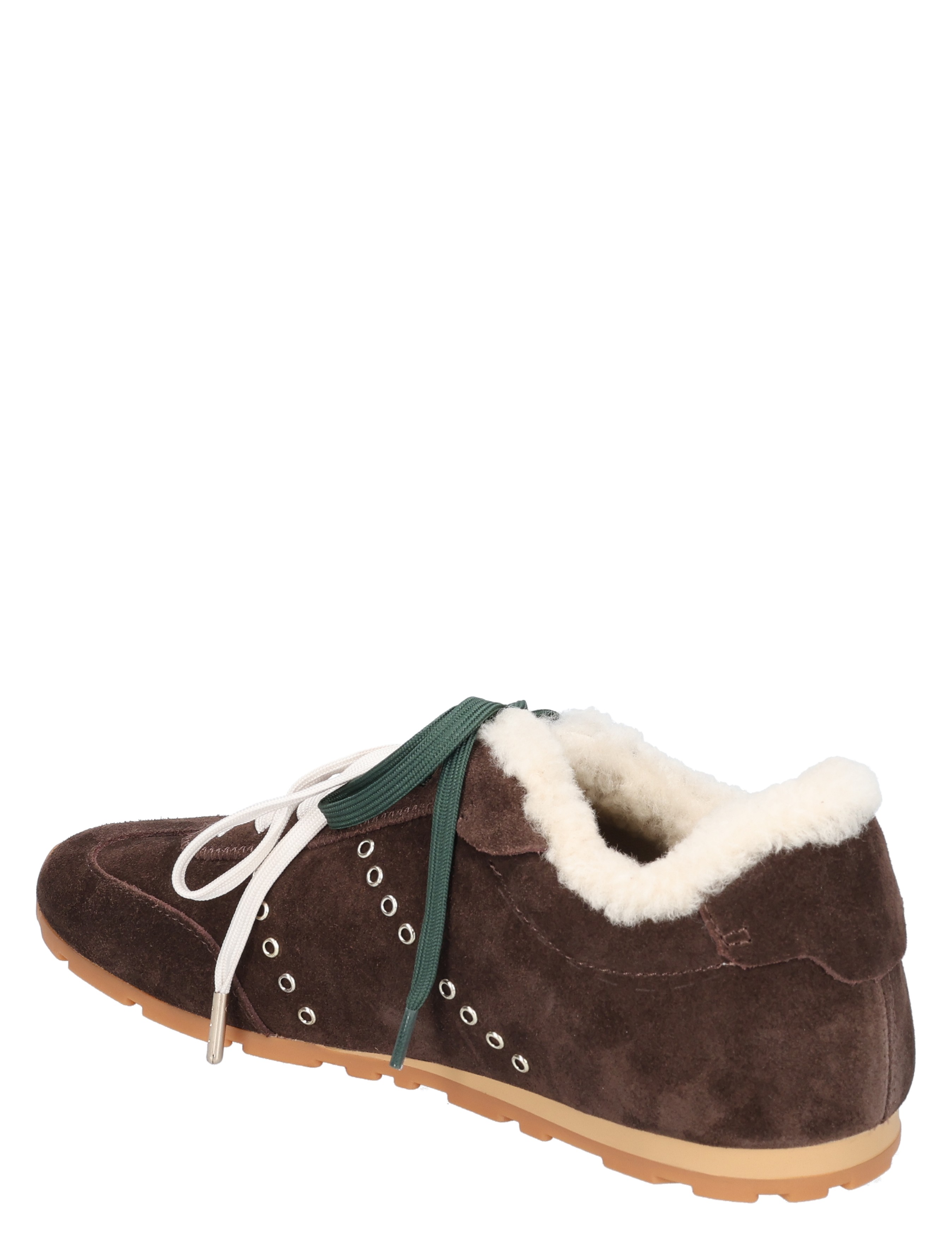 suede, brown, shearling, boot, laces