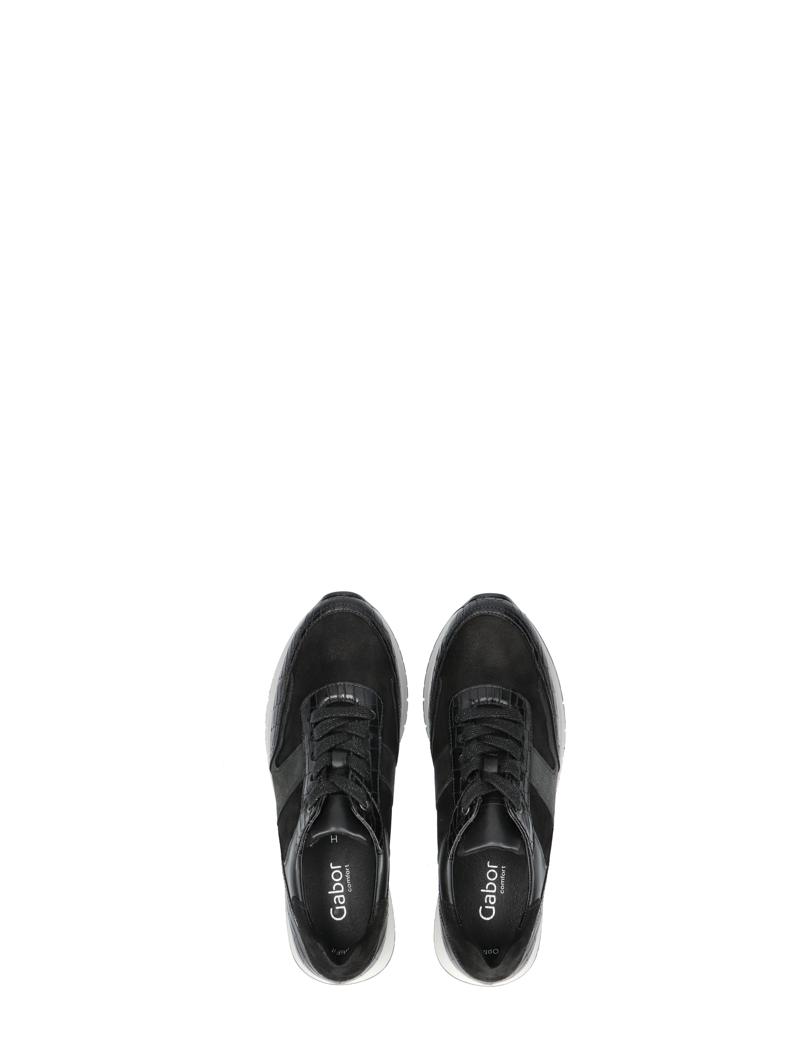 Gabor - 76.445.17 Black H-wijdte - Dames - Veterschoenen - Casual Veterschoenen - 48908_11_7